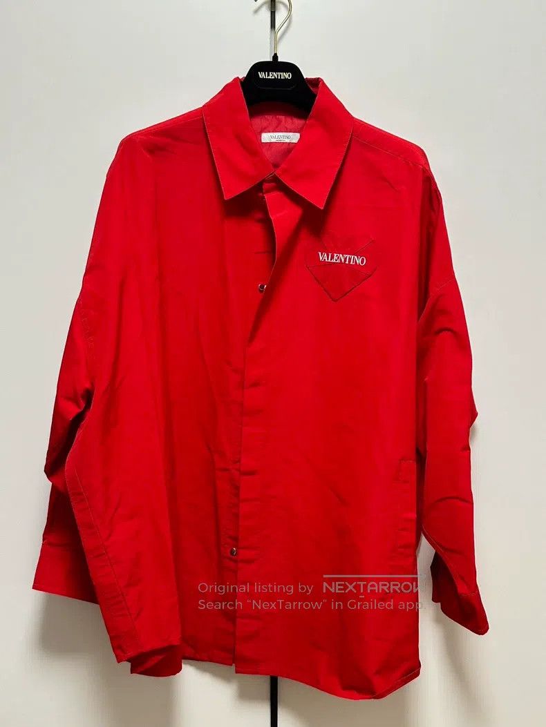 Valentino Valentino Breath limited embroidered fine satin shirt Size L / US 10 / IT 46 - 1 Thumbnail