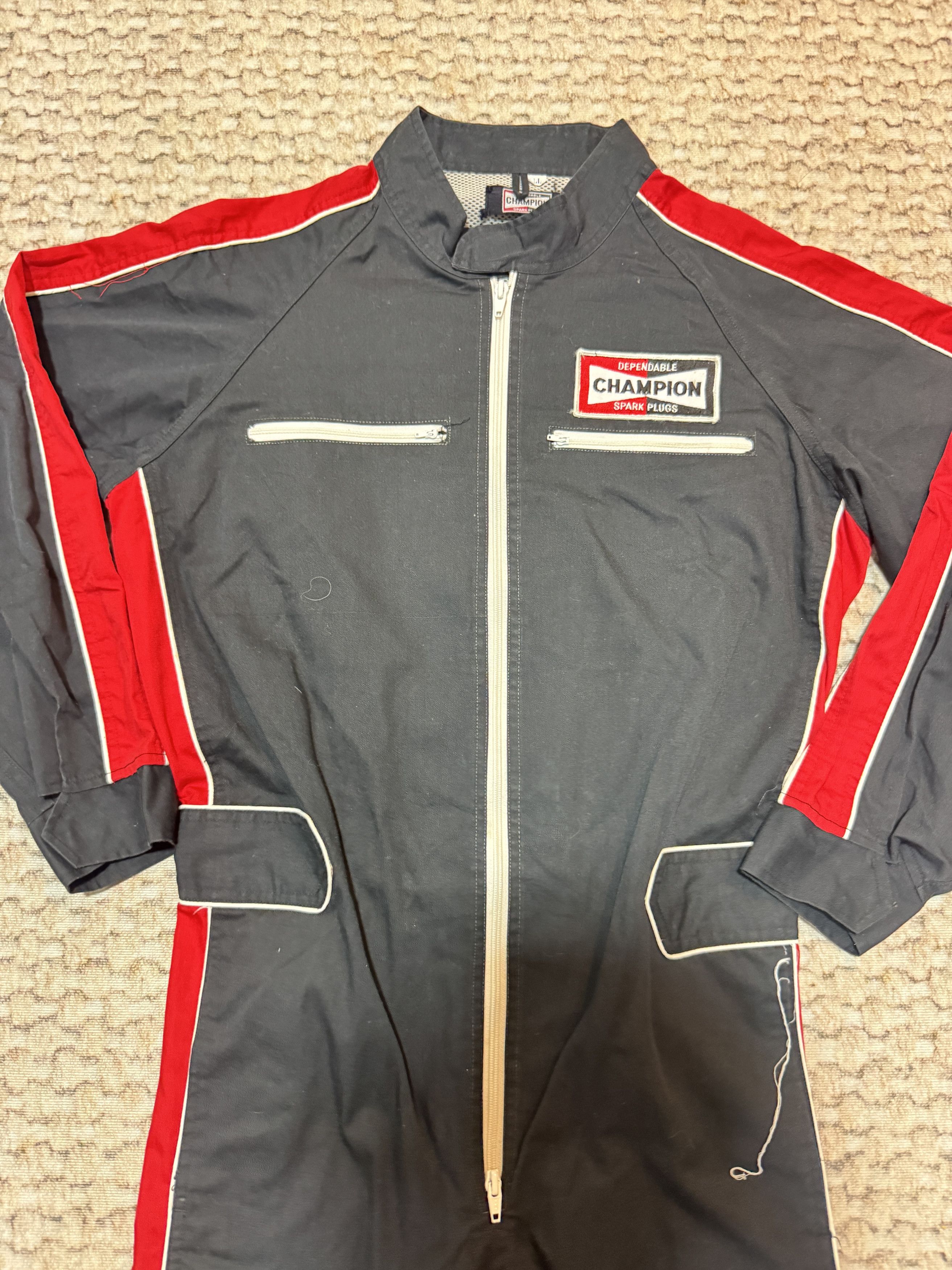 Sports Specialties Vintage Champion Spark Plug USA Technician Coverall Size US 33 - 2 Thumbnail