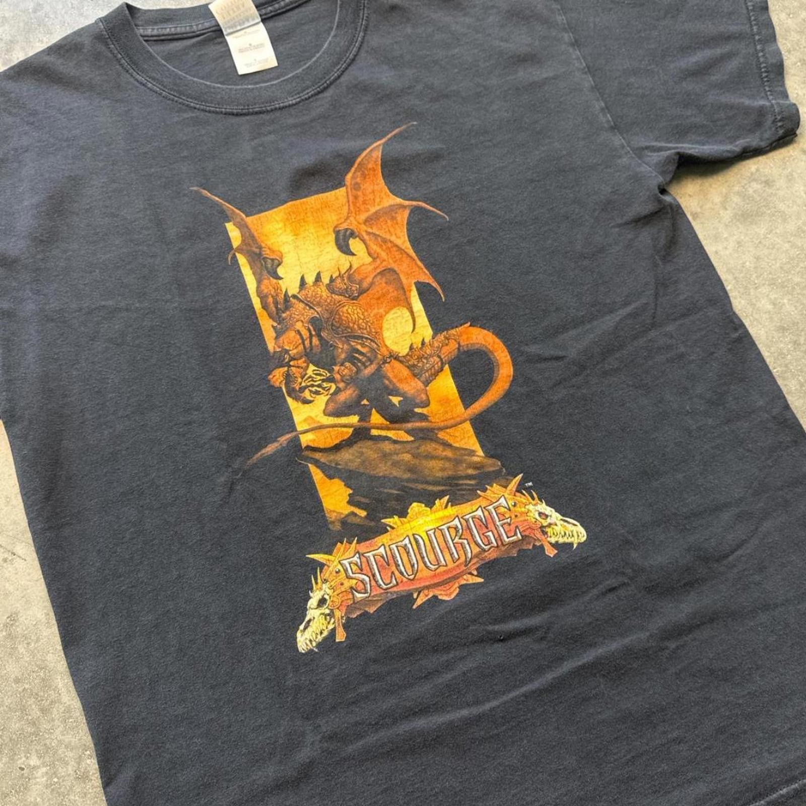 Gildan Magic The Gathering Scourge Y2K Vintage T-Shirt Size US L / EU 52-54 / 3 - 3 Thumbnail