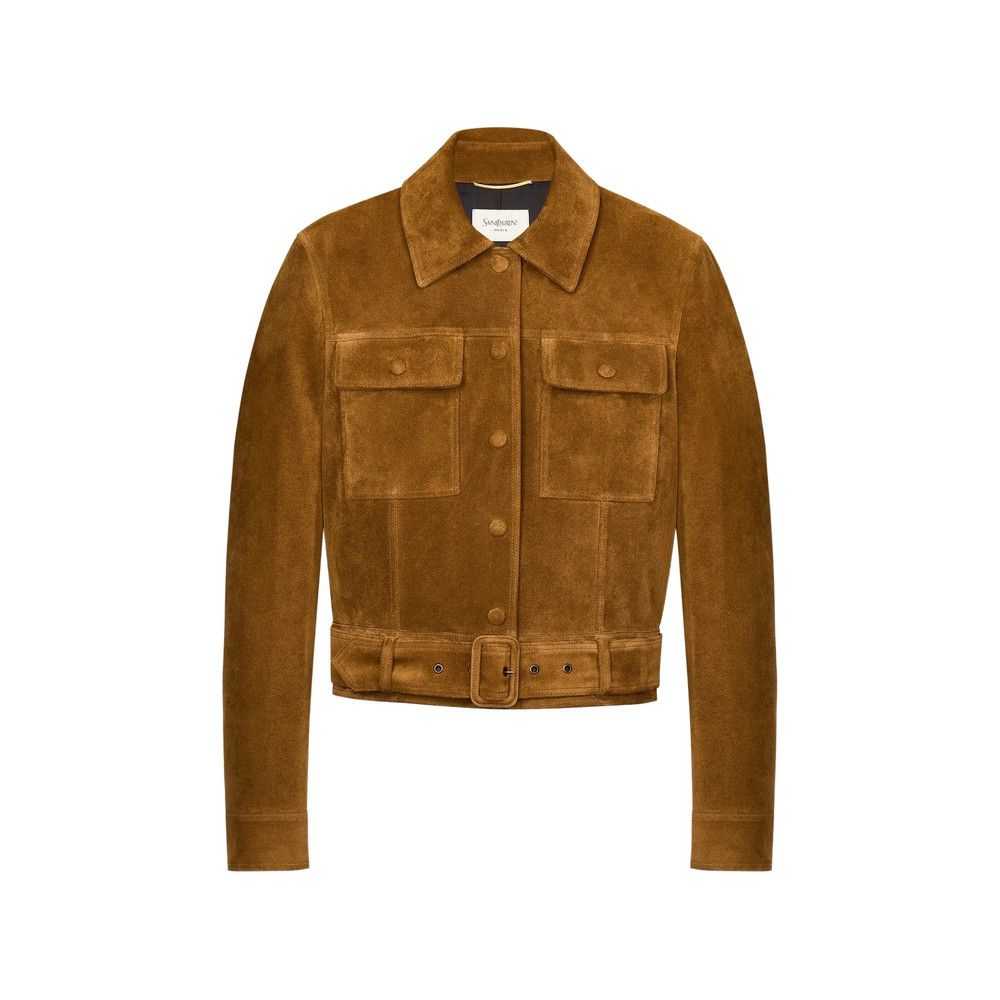 Saint Laurent BROWN Coats - Leather Coats