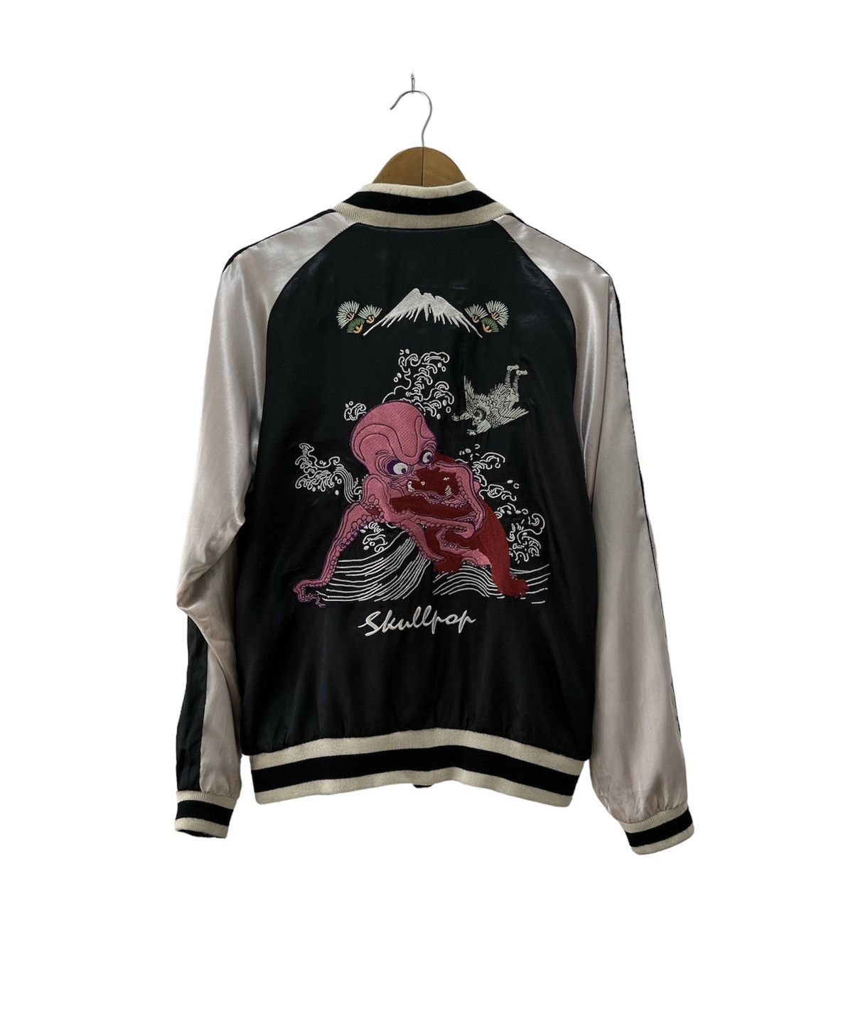 Japanese Brand Vintage Sukajan Jacket skeleton taste of Noise Embroidered Size US L / EU 52-54 / 3 - 1 Thumbnail