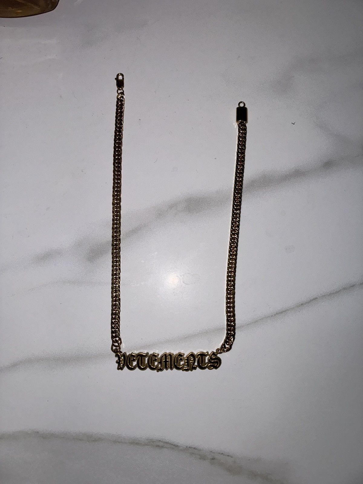 Vetements Vetements golden gothic necklace Size ONE SIZE - 5 Thumbnail