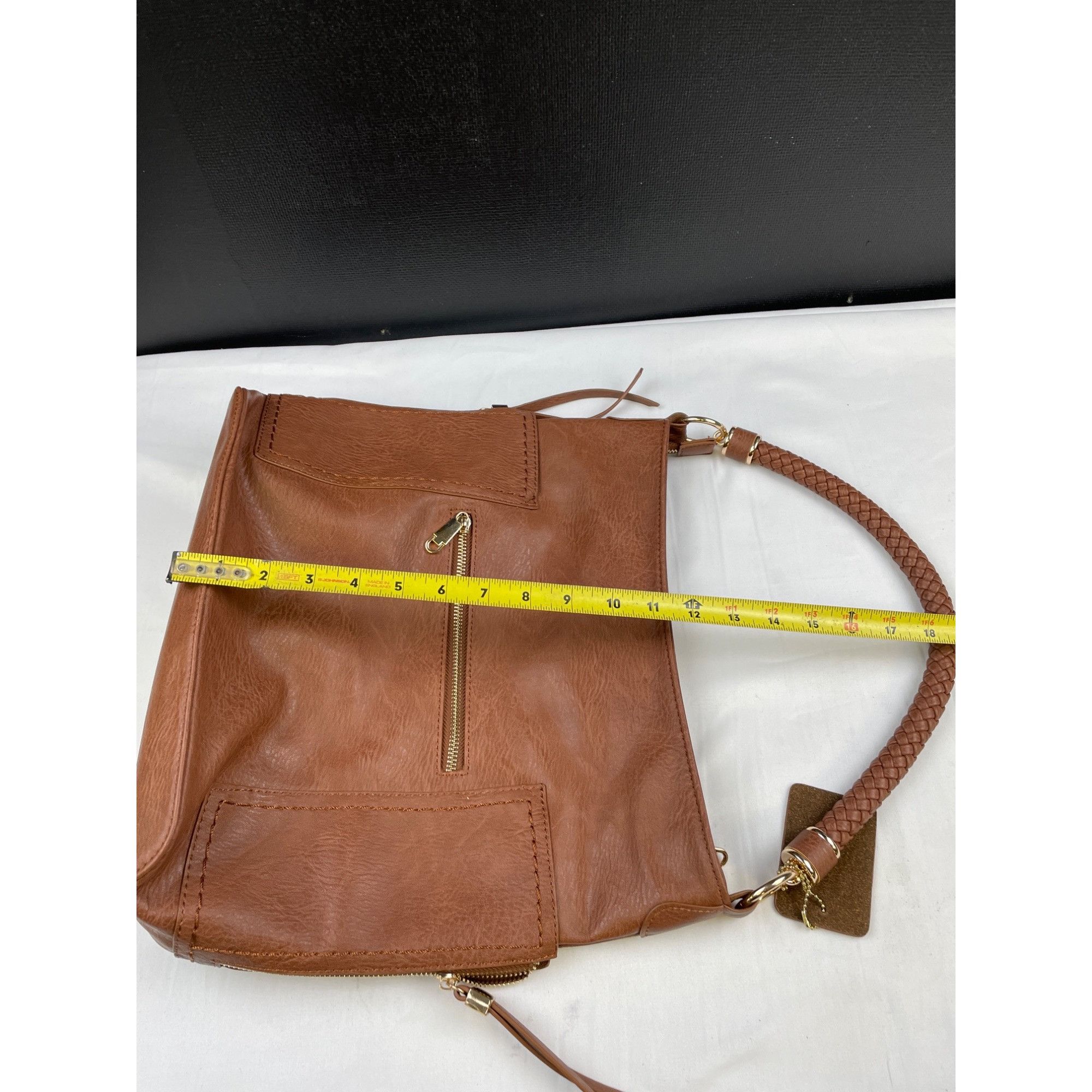 Other Miztique Women's Vegan Leather Brown Shoulder Bag/Tote SKU Size ONE SIZE - 13 Thumbnail