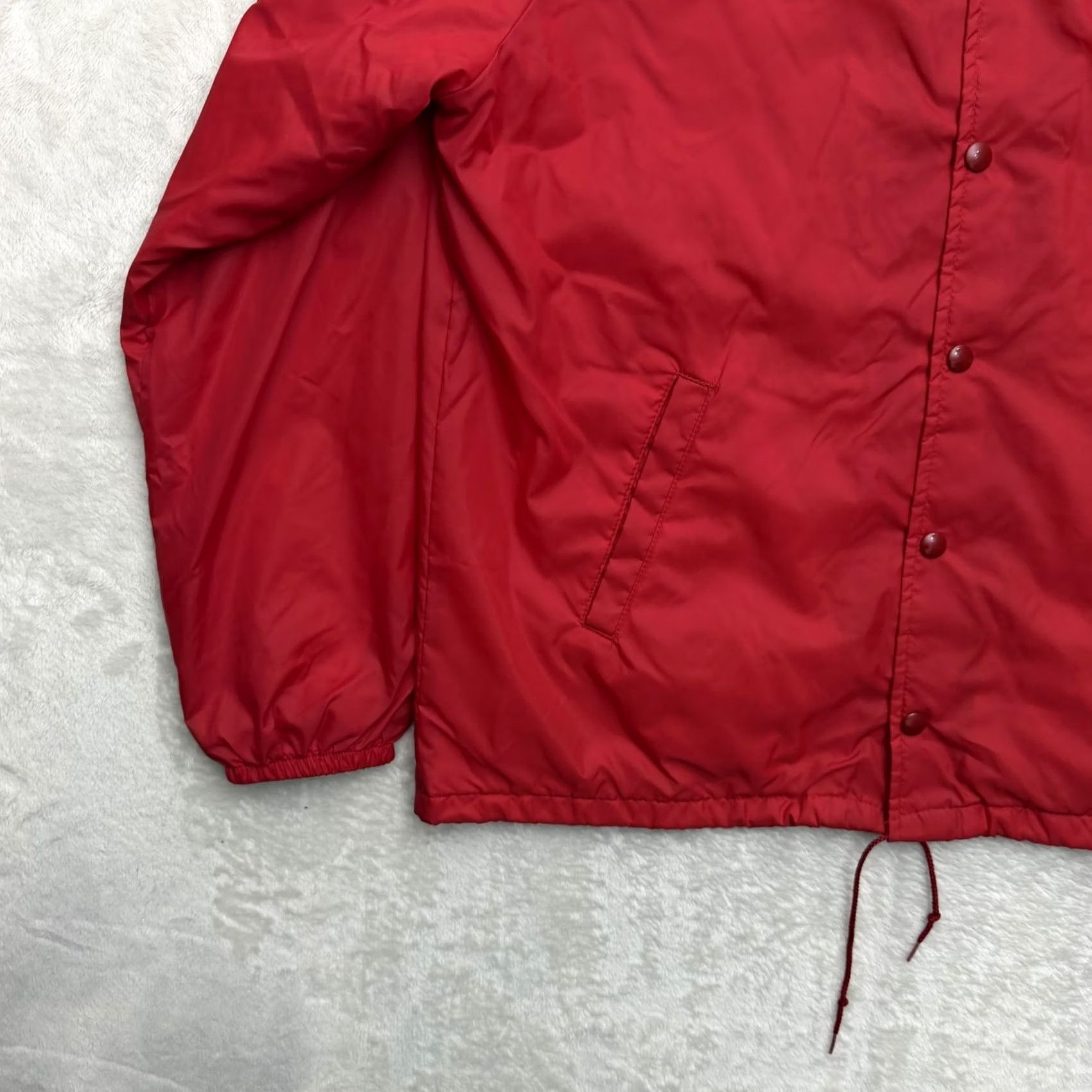 Champion VINTAGE Champion IU Varsity Letterman Jacket Mens Large Red Windbreaker USA Size US L / EU 52-54 / 3 - 7 Thumbnail