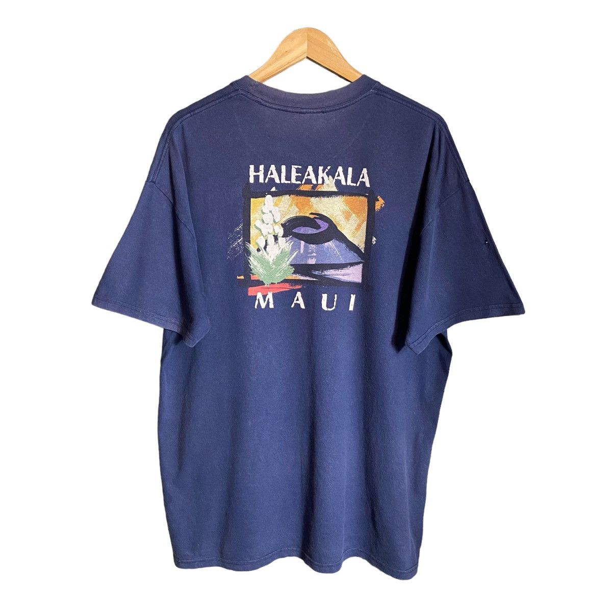 Vintage Vintage 90s Haleakala Maui Graphic Tee Size US XL / EU 56 / 4 - 2 Thumbnail
