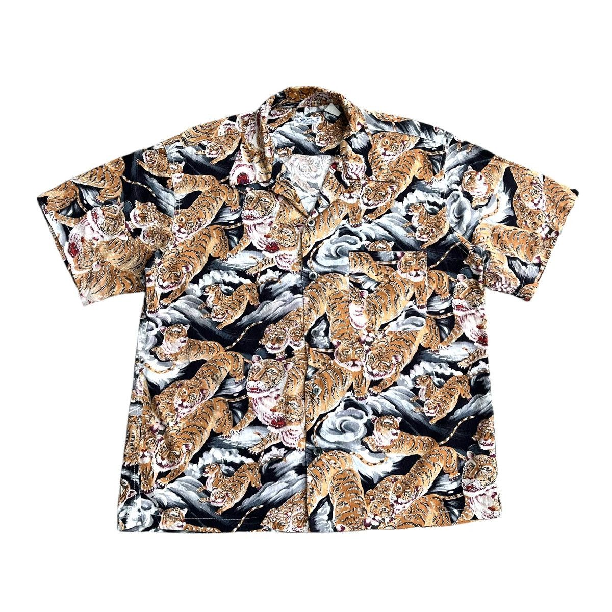 Sun Surf Sun Surf Tiger Toyo Enterprise Open Collar Hawaiian Shirt Size US L / EU 52-54 / 3 - 1 Thumbnail