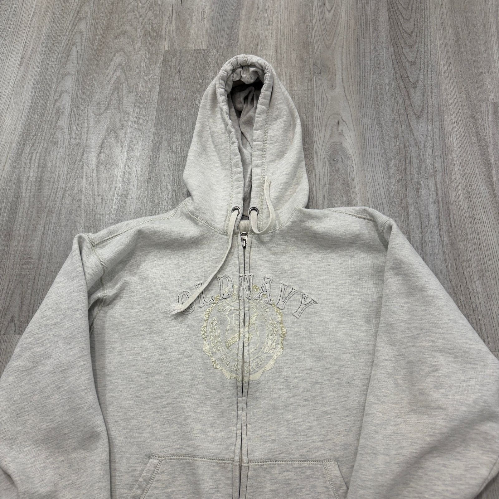 Old Navy Vintage Old Navy Hoodie Men's 2XL Gray Heavyweight Full Zip Size US XXL / EU 58 / 5 - 2 Thumbnail