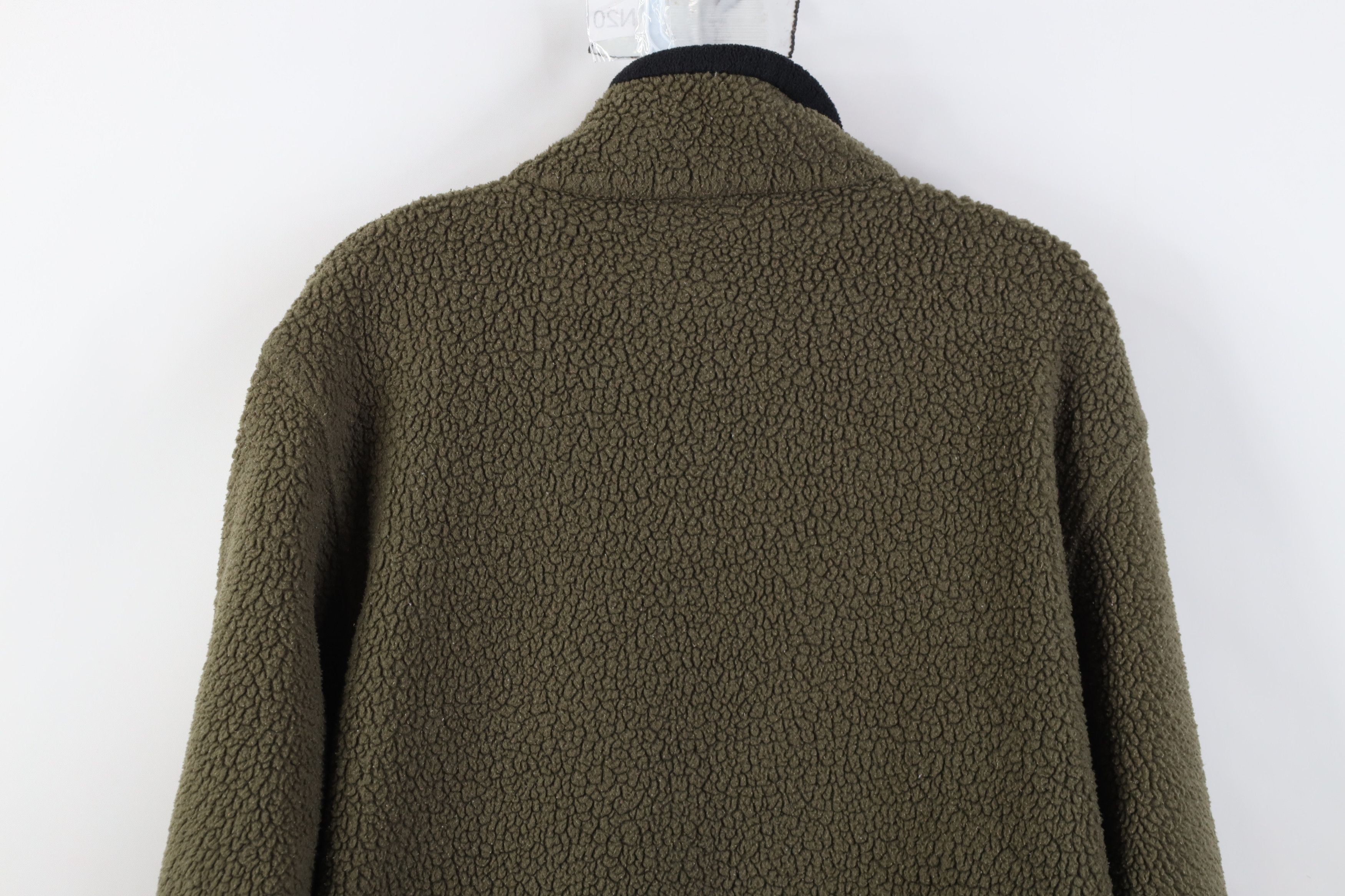 L.L. Bean Vintage 90s LL Bean Deep Pile Fleece Full Zip Jacket Green Size L / US 10 / IT 46 - 11 Thumbnail