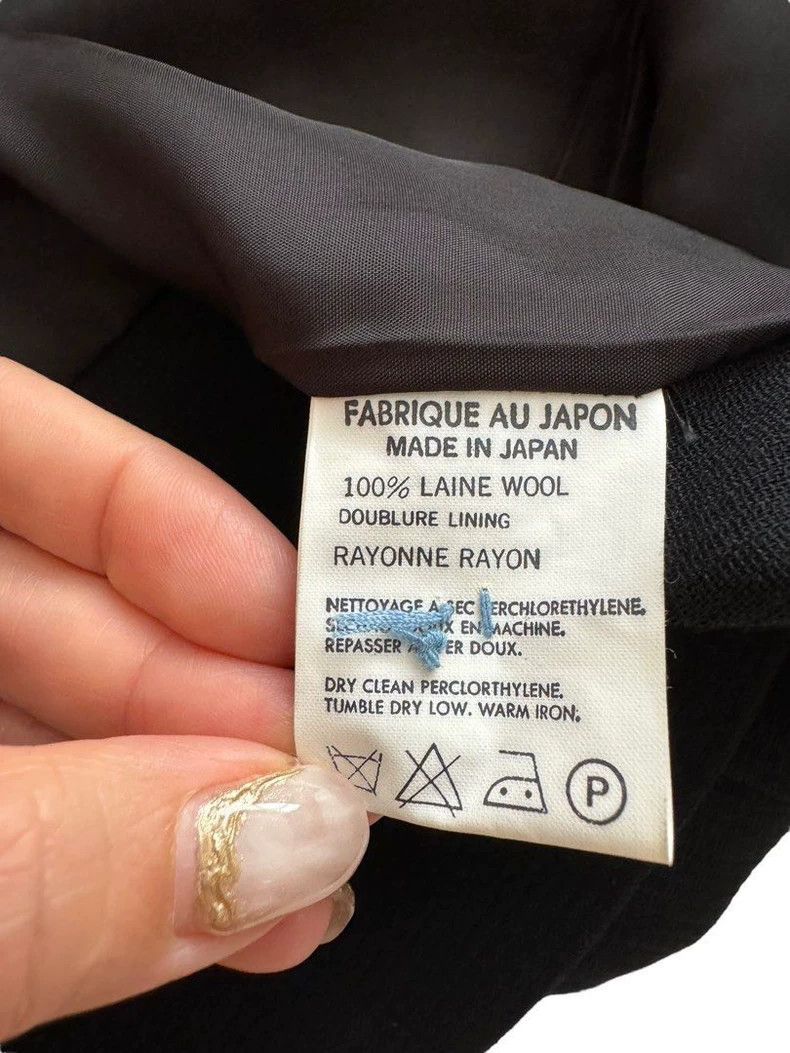 Yohji Yamamoto Yohji Yamamoto Wool one-button jacket 2504-Nextarrow Size L / US 10 / IT 46 - 7 Thumbnail