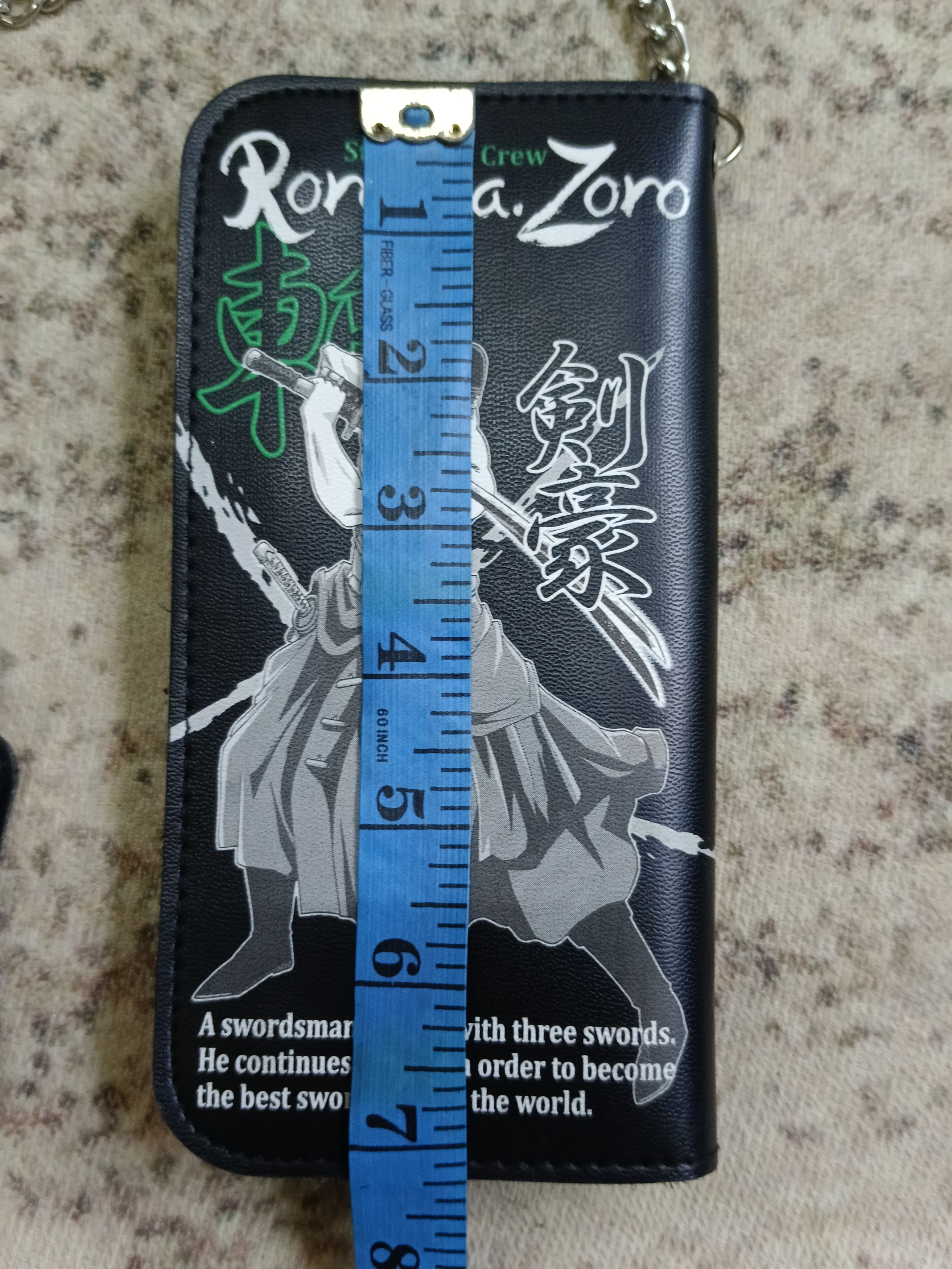 Anime × One Piece ONE PIECE ANIME JAPAN ZORO LONG WALLET PU LEATHER Size ONE SIZE - 6 Thumbnail