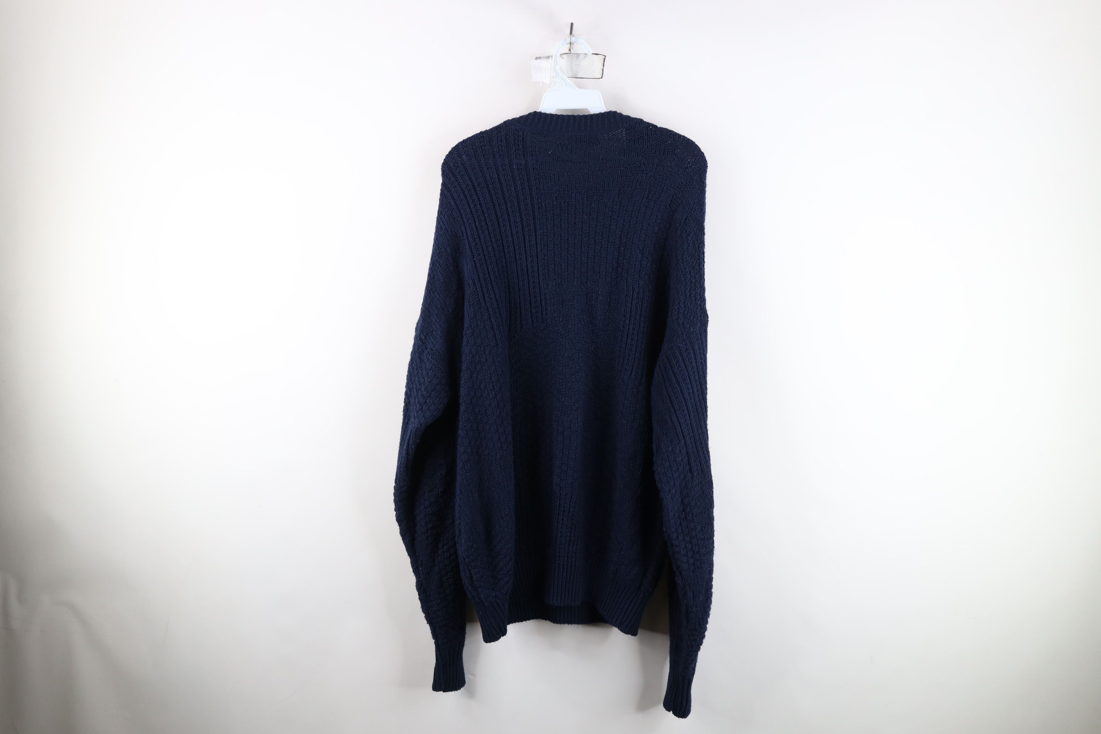 Vintage Vintage 90s Streetwear Ribbed Knit Crewneck Sweater USA Size US L / EU 52-54 / 3 - 6 Thumbnail