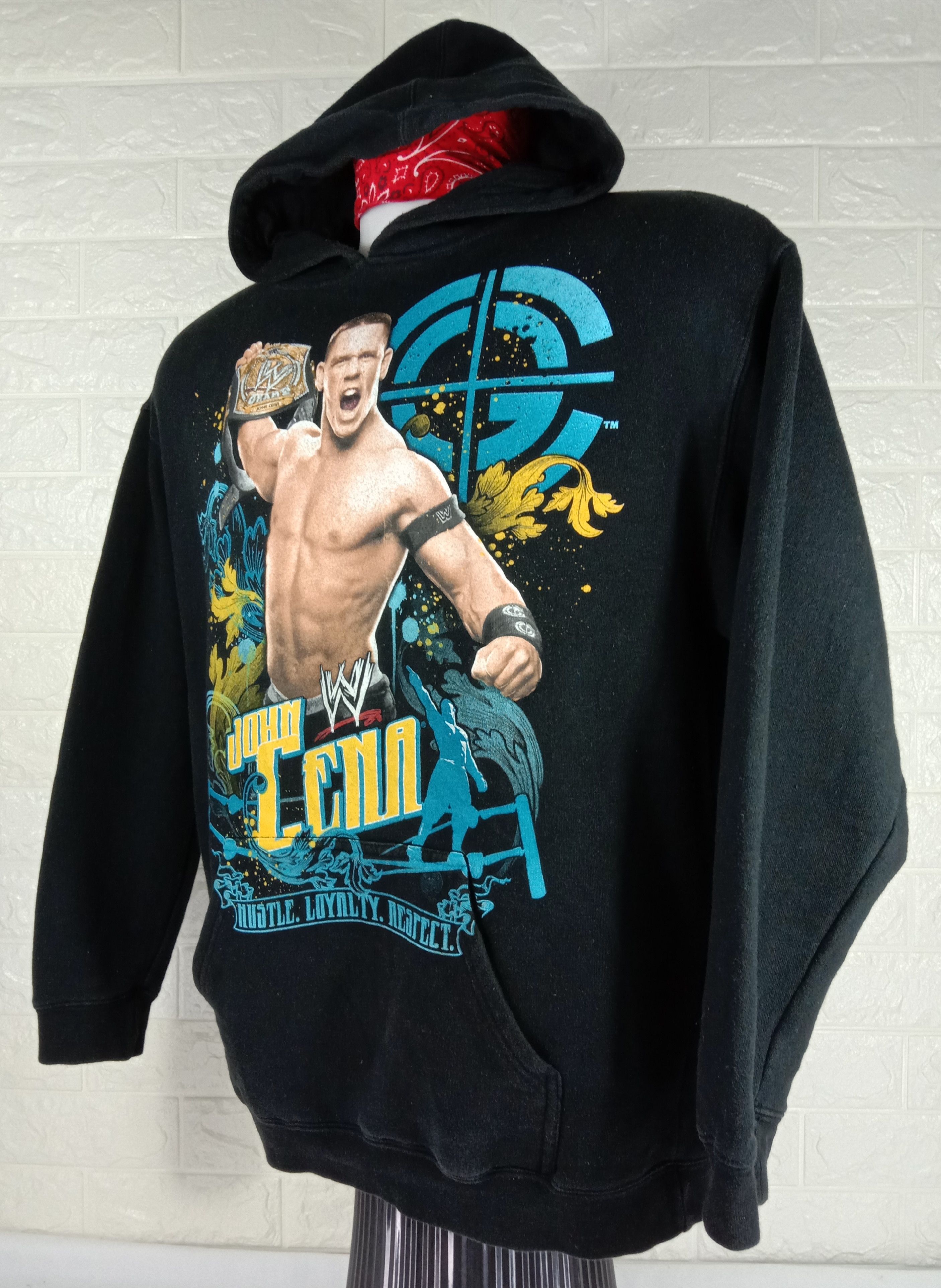 WWE Vintage 2007 WWE John Cena Over Printed Hoodie Sweatshirt Size US L / EU 52-54 / 3 - 3 Thumbnail