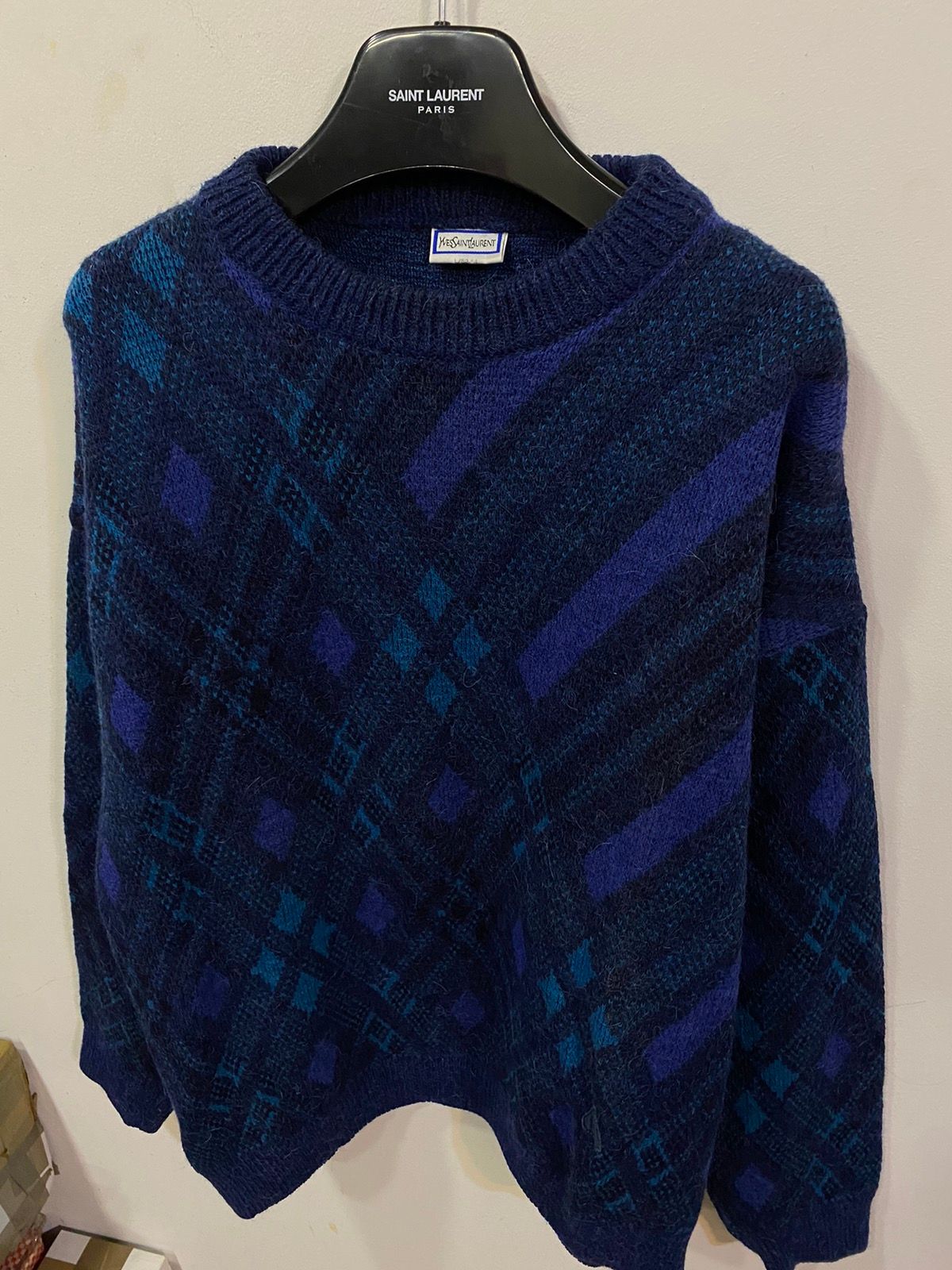 Vintage Wool 90's YSL Sweater Soft YSL Wool Sweater Knit Size US L / EU 52-54 / 3 - 9 Thumbnail