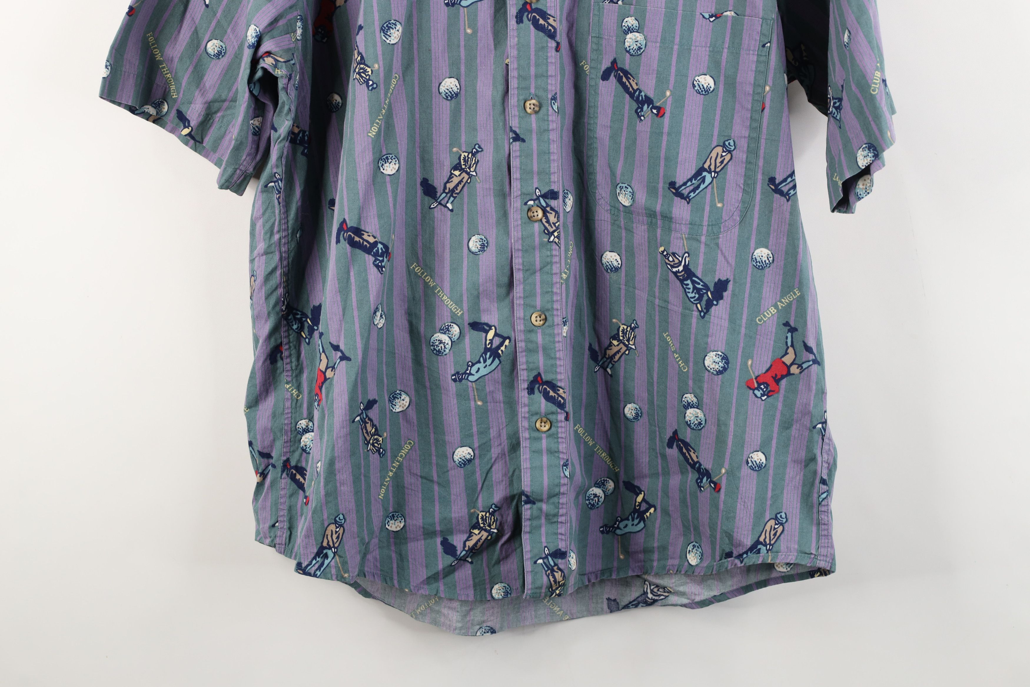 Vintage Vintage 90s Streetwear Over Print Short Sleeve Button Shirt Size US M / EU 48-50 / 2 - 3 Thumbnail