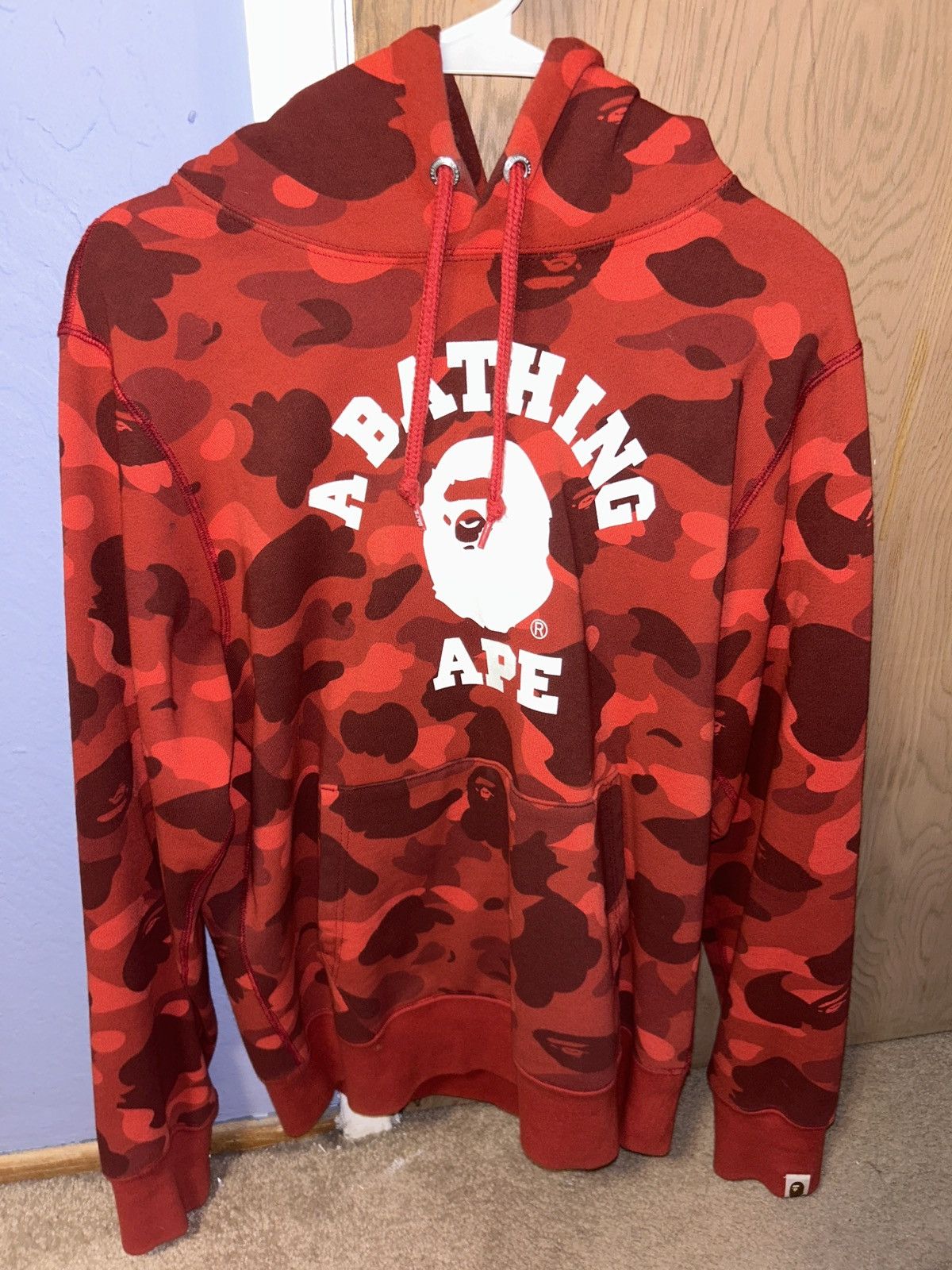 Bape Bape color camo college pullover hoodie Size US M / EU 48-50 / 2 - 7 Thumbnail