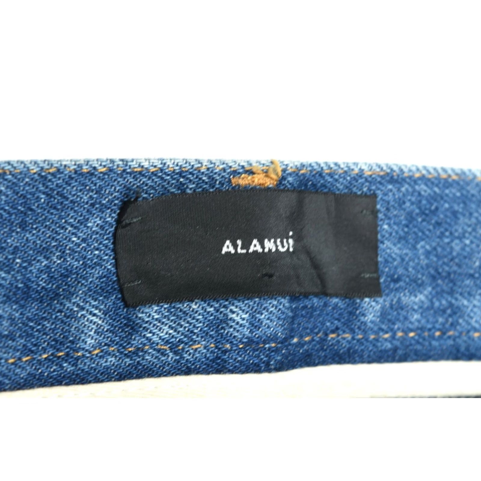Alanui Alanui Jeans Mens 35 Blue Fad Slim Fit Tapered Leg Cotton Denim Made in Italy Jeans Mens 35 Blue Slim Tapered 5-Pocket Denim Italy Modern Classic Size US 35 - 5 Thumbnail