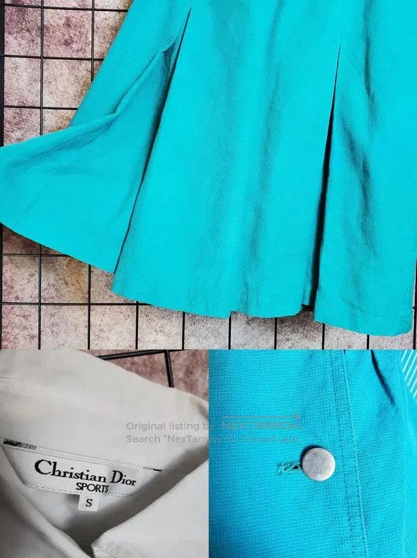 Dior Dior Blue Cotton Embroidered Striped T. Size S / US 4 / IT 40 - 9 Thumbnail