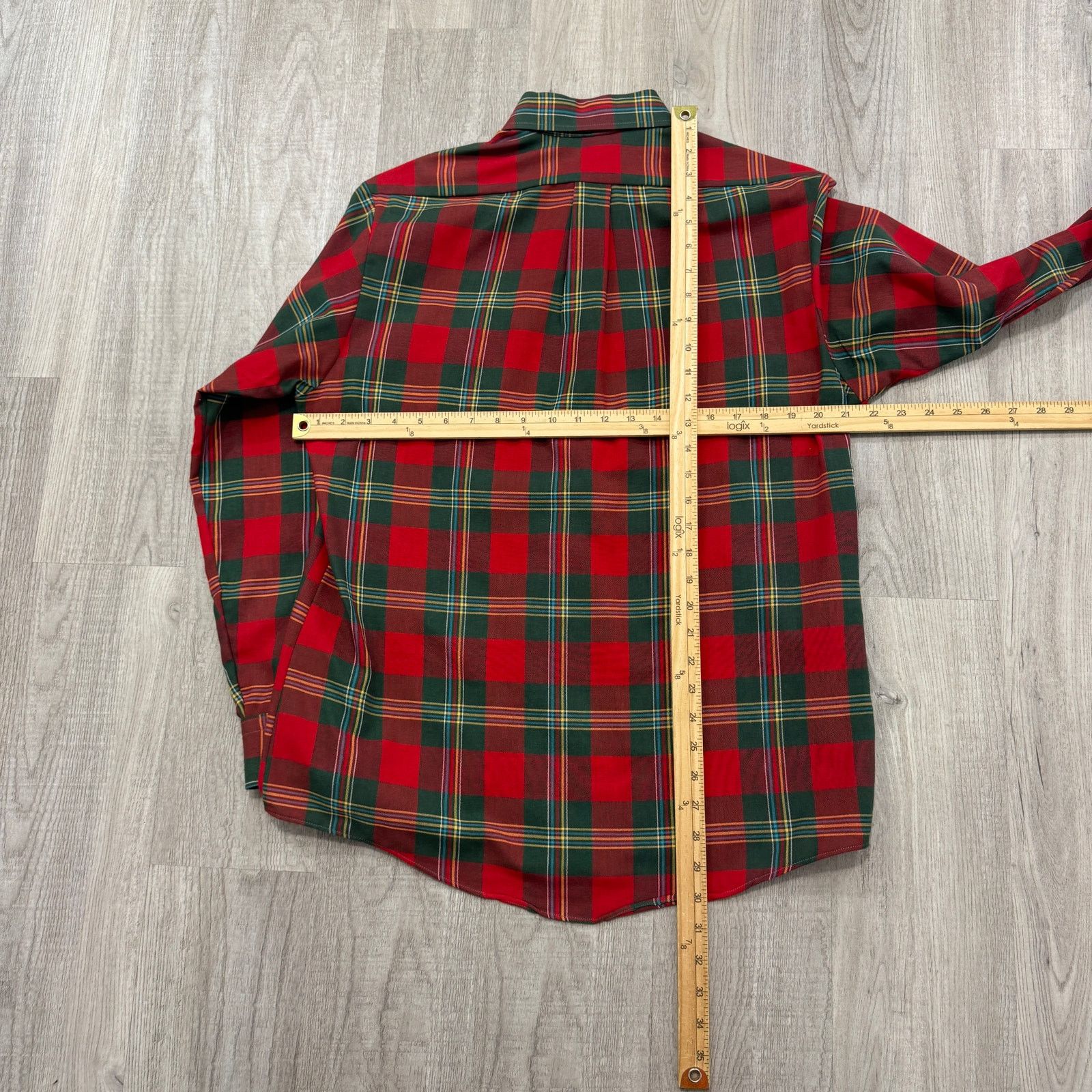 Vintage Vintage Par Four Button Shirt Medium Red Green Plaid 80s Size US M / EU 48-50 / 2 - 7 Thumbnail