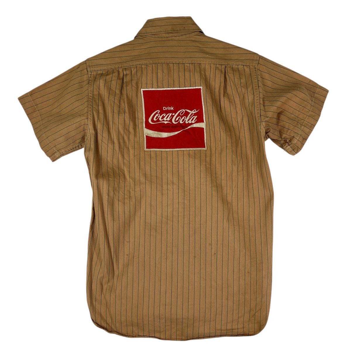 Coca Cola 70s Coca Cola Japan Taiwa Pin Stripe Hbt Work Shirt Size US S / EU 44-46 / 1 - 2 Thumbnail