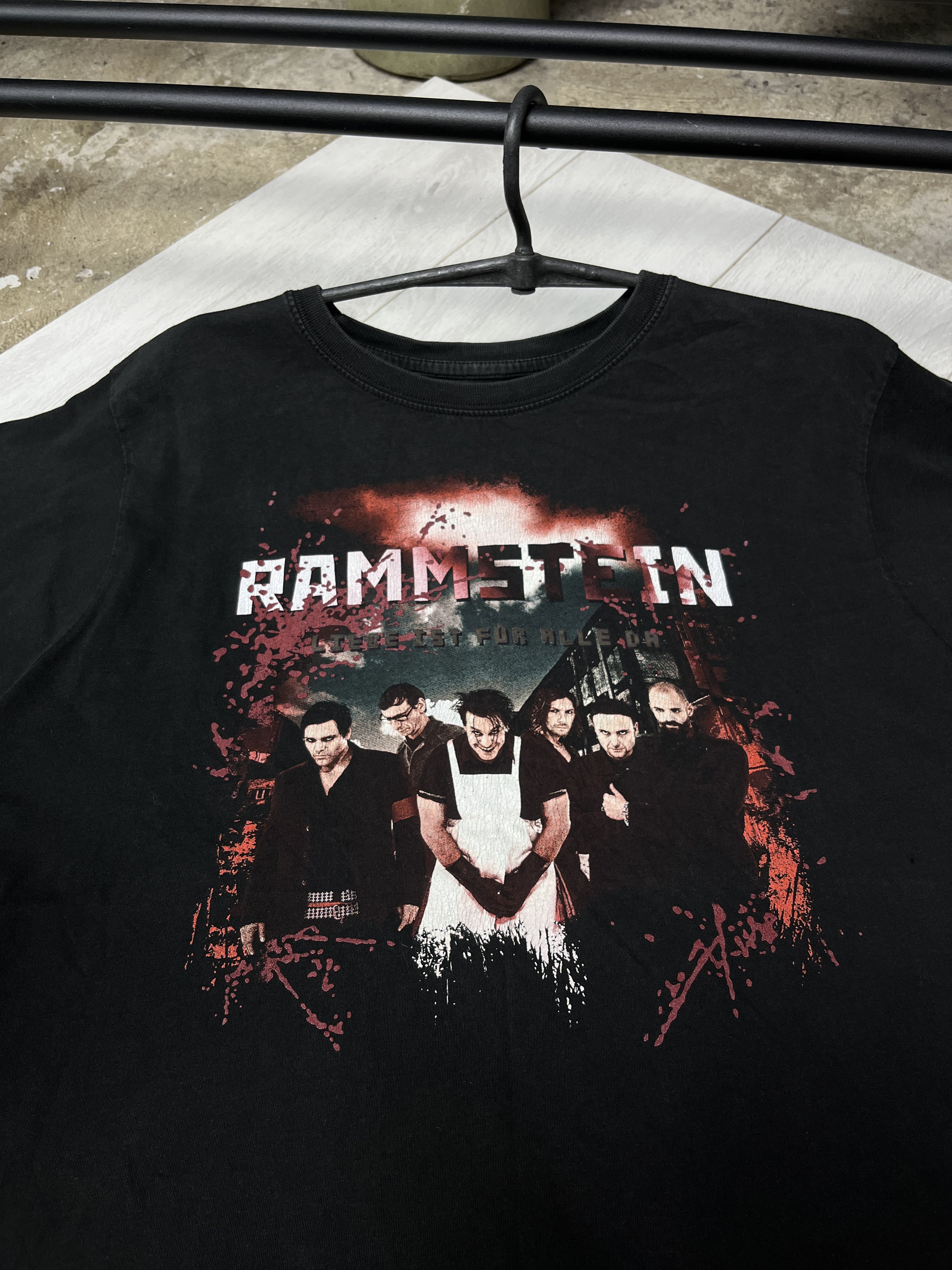 Vintage 2009 RAMMSTEIN "LIEBE IST FÜR ALLE DA" TOUR TEE - № 967 Size US L / EU 52-54 / 3 - 2 Thumbnail