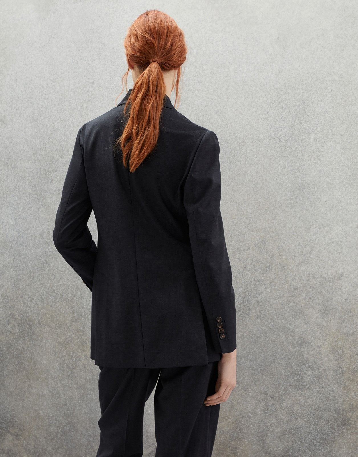 Brunello Cucinelli o1la1rc1a0225 Wool Blazer in Black Size L / US 10 / IT 46 - 2 Thumbnail