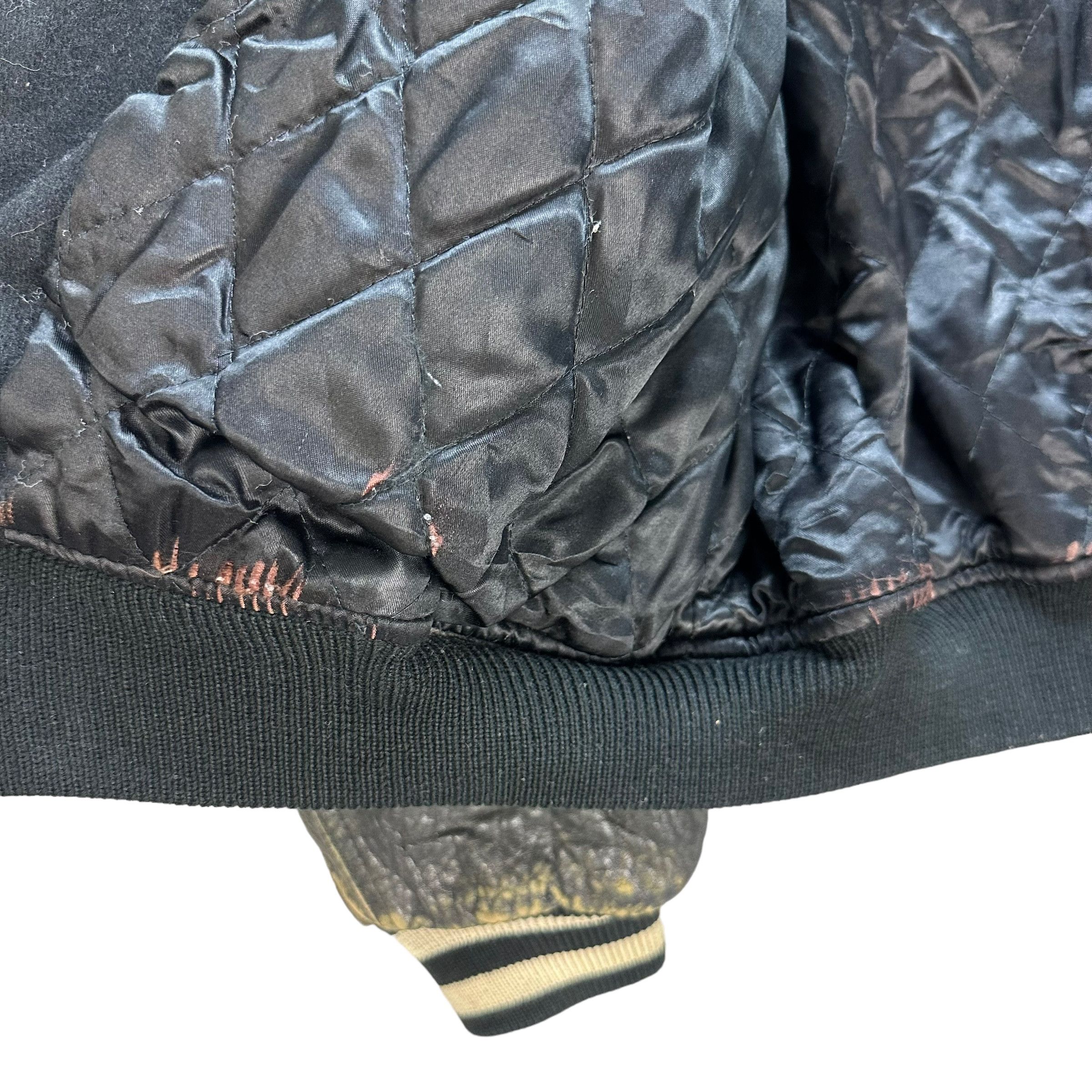 Other TRASHED🔥 PERSPIRE HOMME WOOL LEATHER VARSITY #8921-039 Size US L / EU 52-54 / 3 - 14 Thumbnail