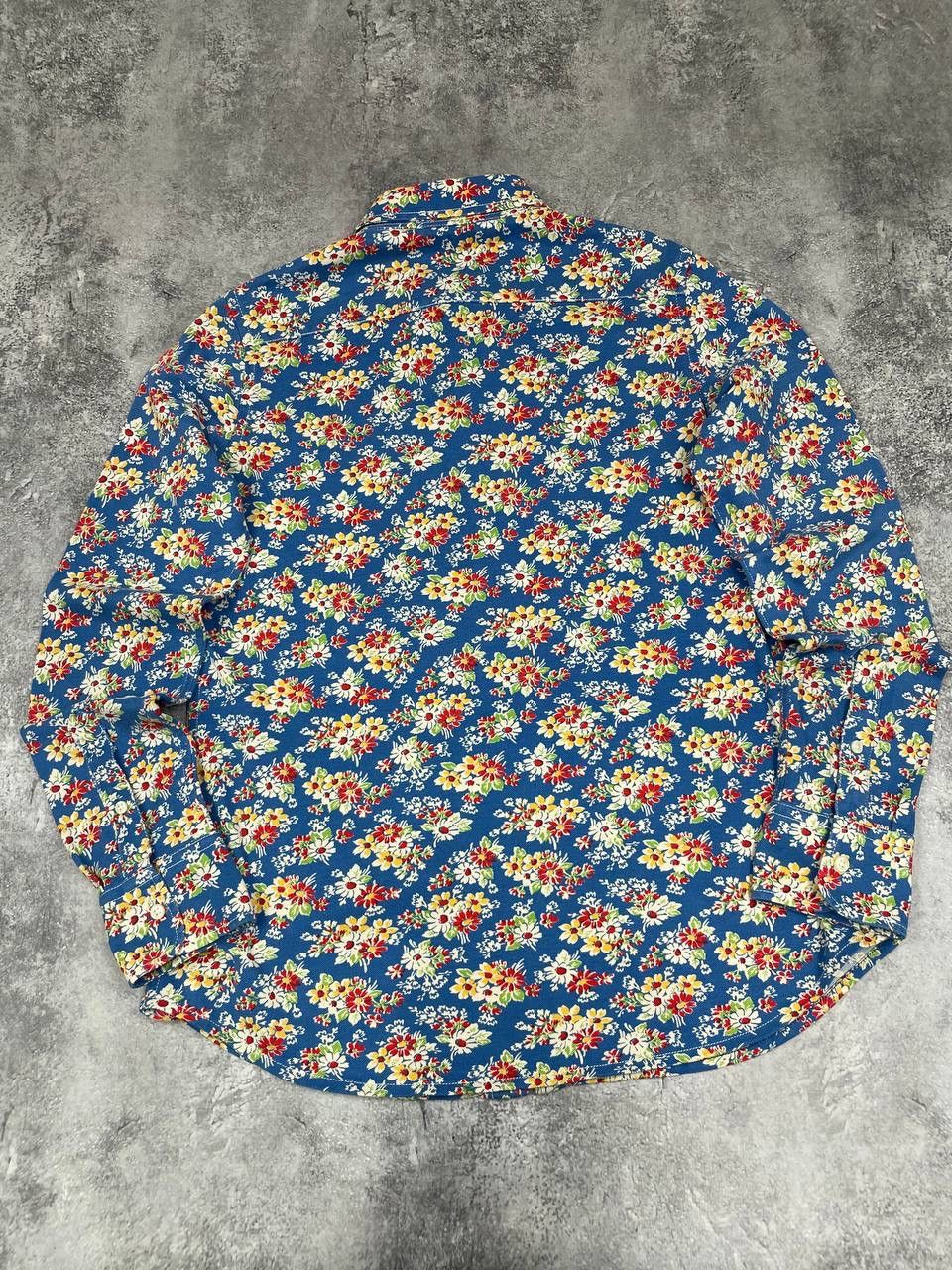Ralph Lauren Ralph Lauren Men Cotton Floral Print Shirt Blue Multicolor Size US M / EU 48-50 / 2 - 6 Thumbnail