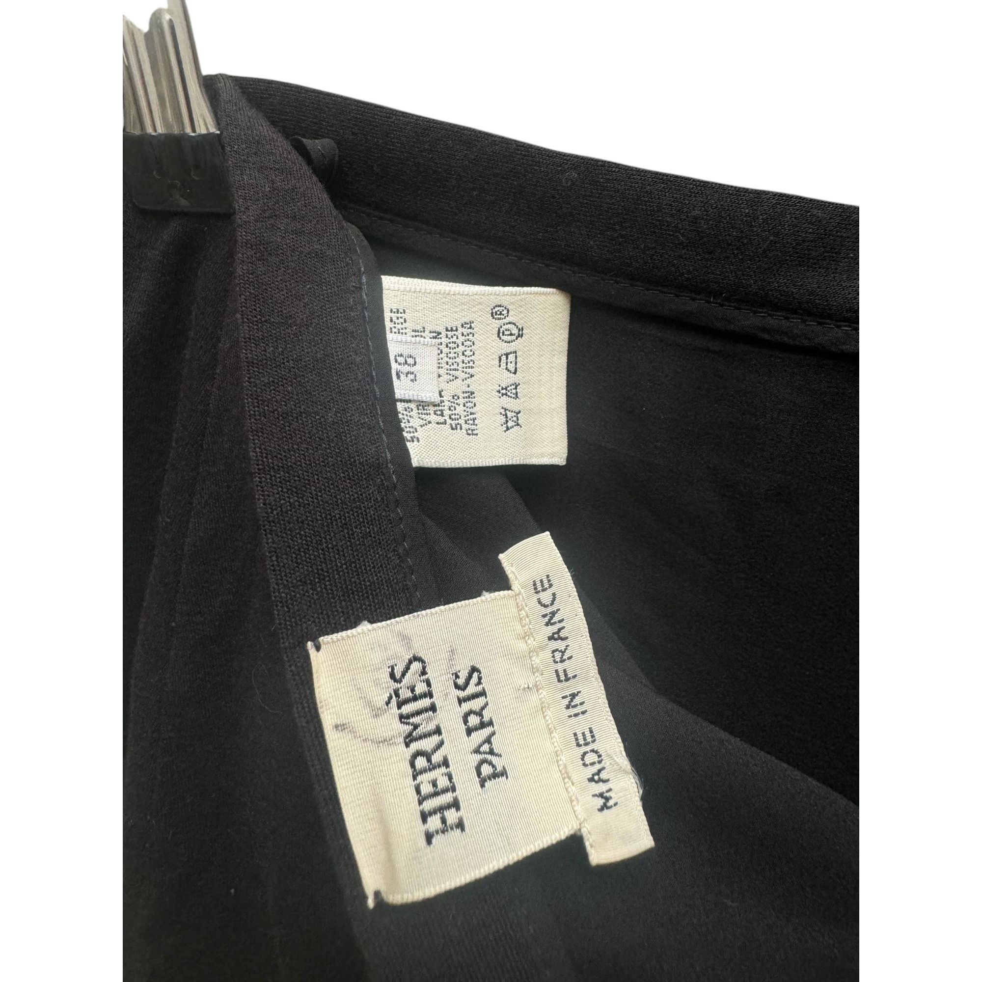 Hermes Luxurious Black Wool Skirt Size 27" / US 4 / IT 40 - 5 Thumbnail