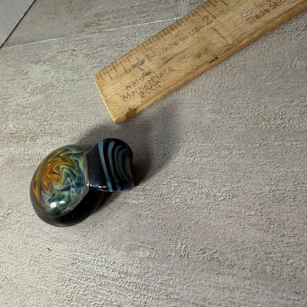 No Fear Trippy glass pendant, Heady Size 26 - 6 Thumbnail