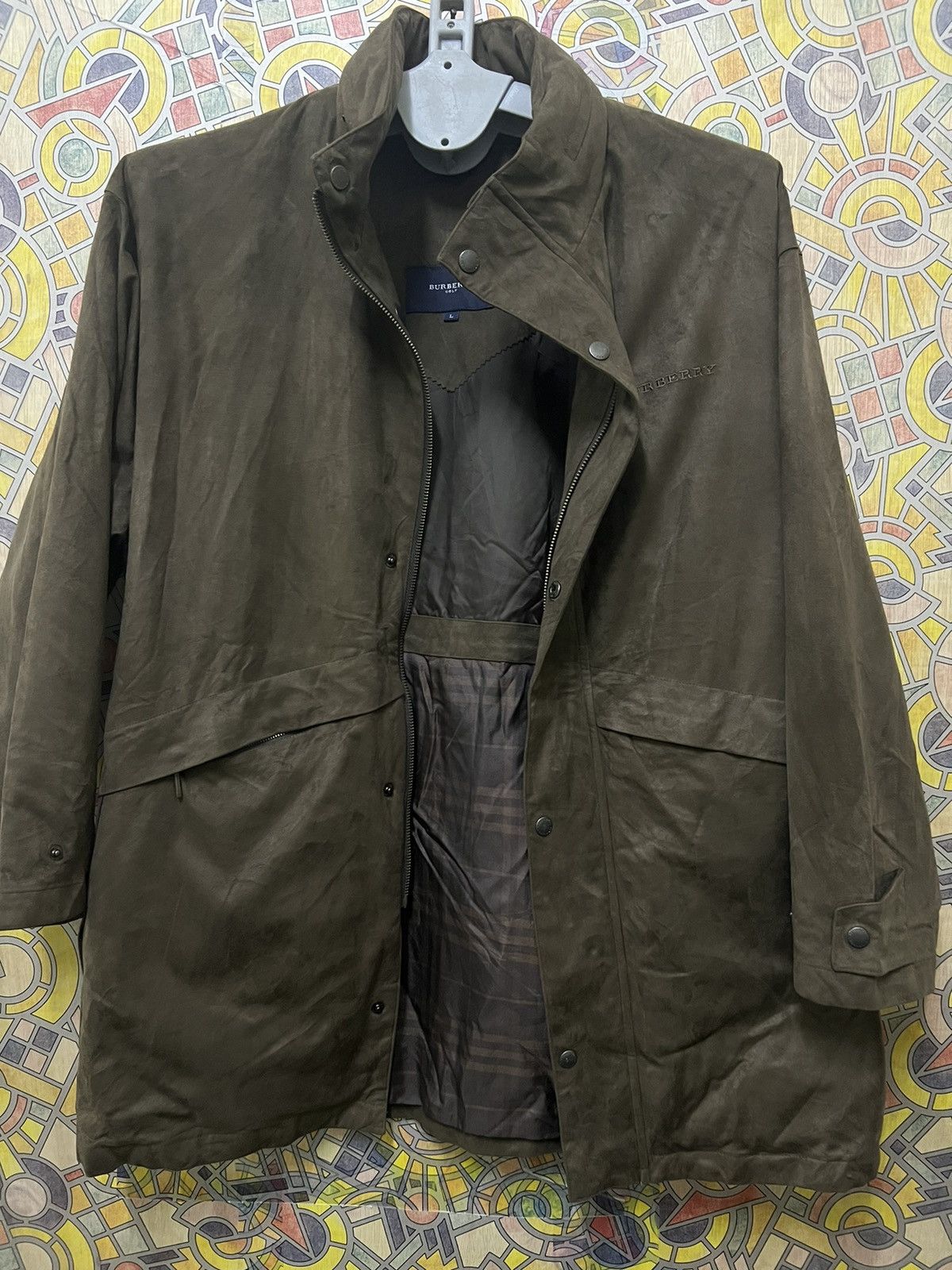 Burberry × Leather JACKET BURBERRY x ICONIC JACKET LEATHER. (GJ7) Size US XL / EU 56 / 4 - 1 Thumbnail