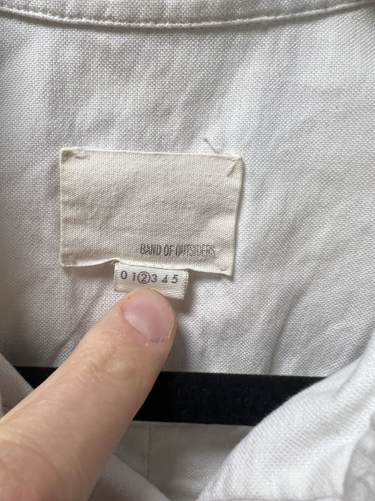 Band Of Outsiders Sailing flag embroidered short sleeve shirt Size US S / EU 44-46 / 1 - 2 Thumbnail