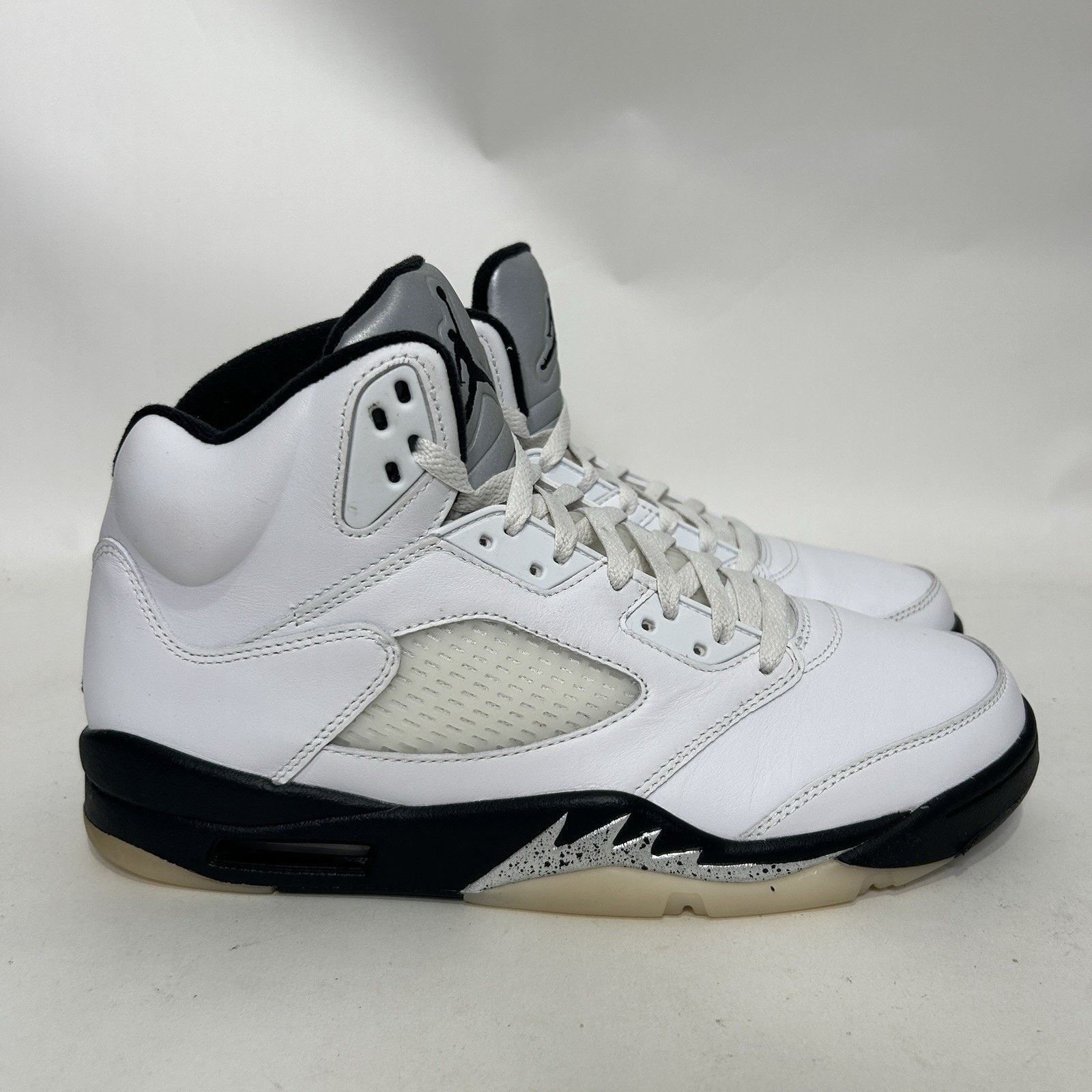 Jordan Brand Nike Air Jordan 5 Retro OG “Reverse Metallic/White Black” Size US 11.5 / EU 44-45 - 4 Thumbnail