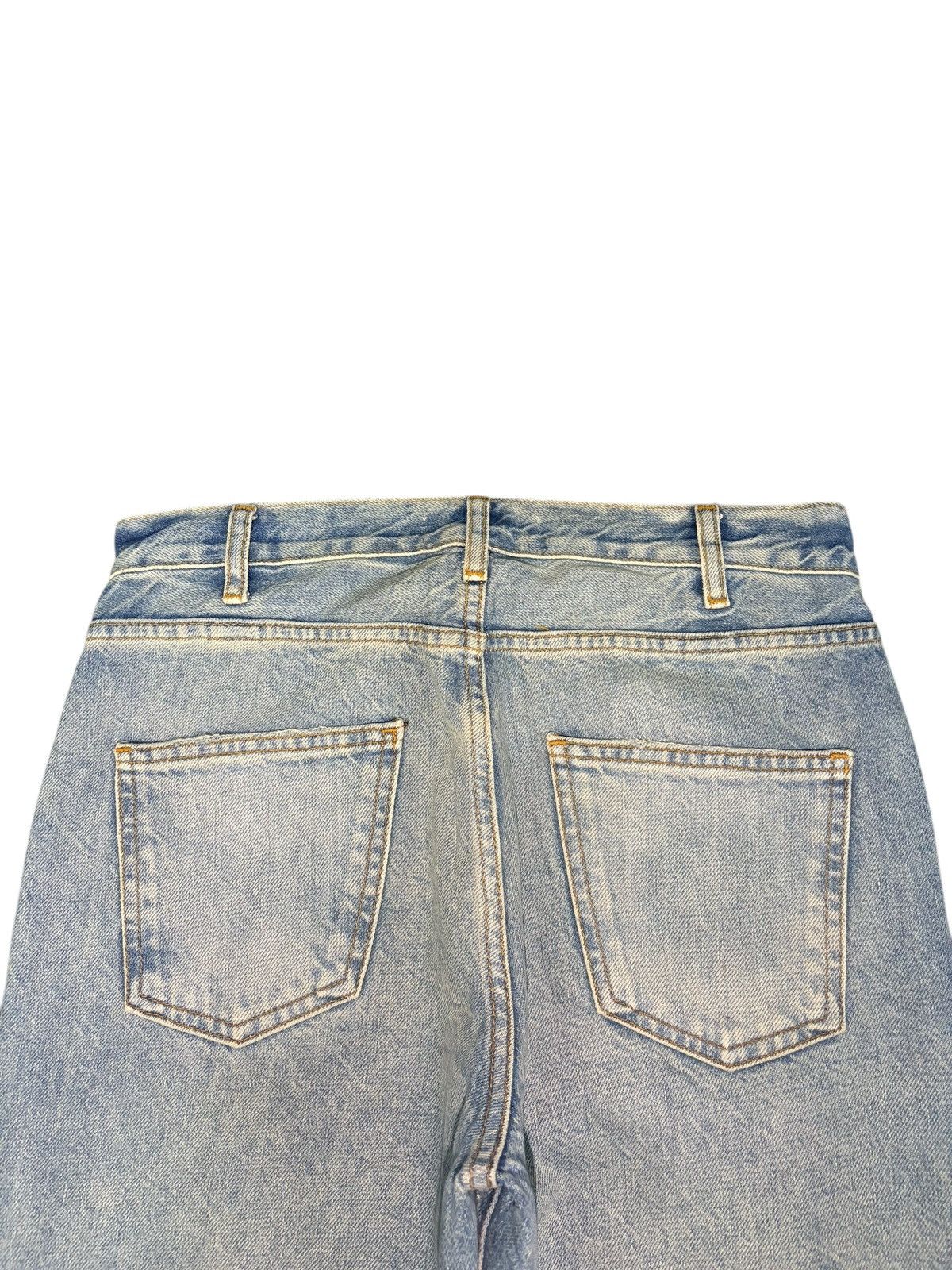 Zara Vintage Zara Faded Wash Distress Flare Jeans Size 28" / US 6 / IT 42 - 4 Thumbnail