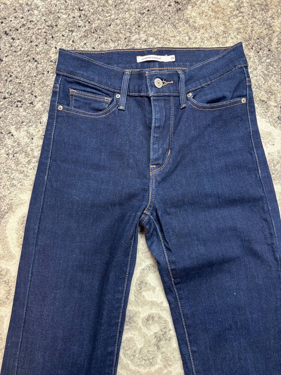Levi's Levi's Slimming Straight Leg Jeans - Dark Wash - Size 26 Size 26" / US 2 / IT 38 - 8 Thumbnail