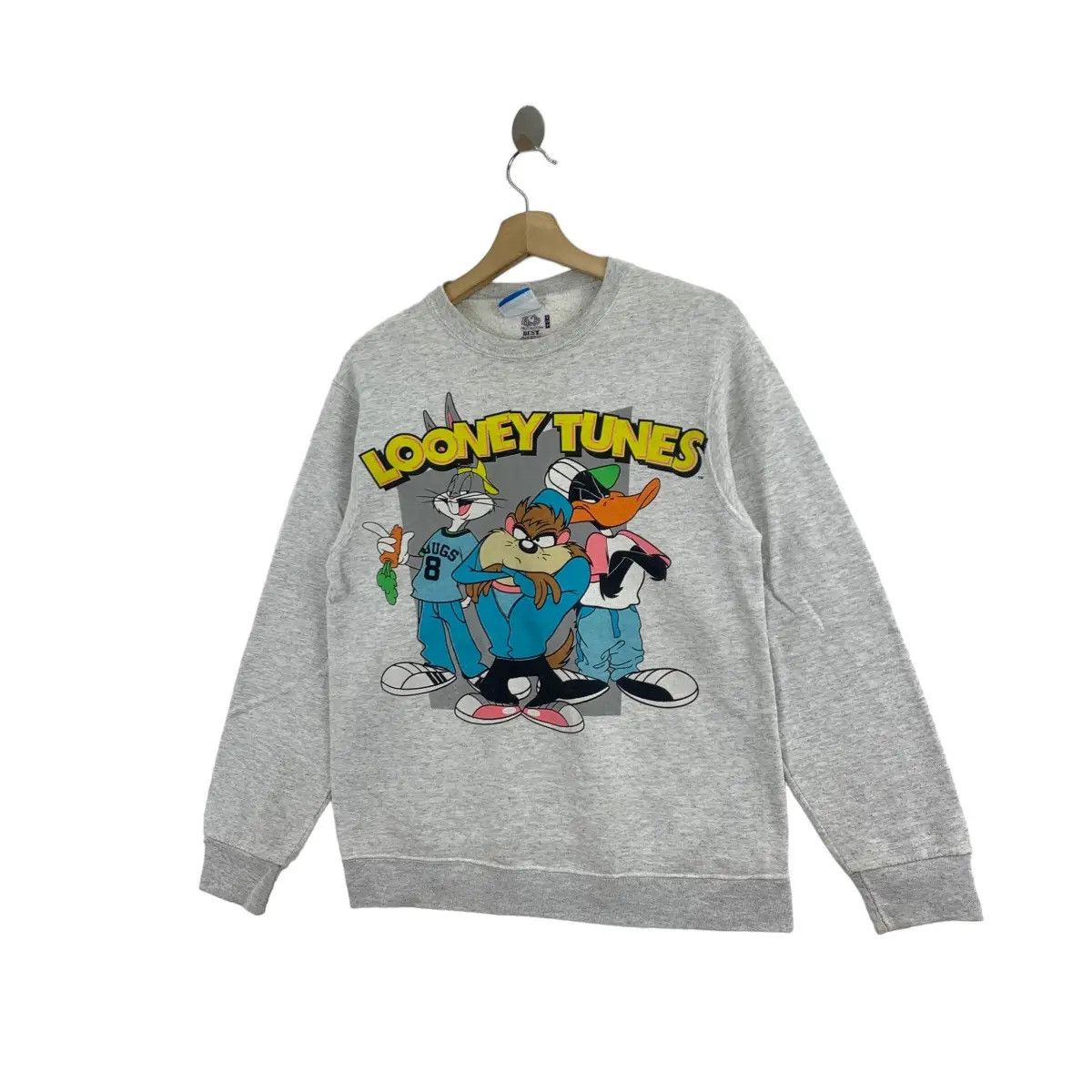 Vintage Vtg LOONEY TUNES TASMANIA Daffy Duck Bugs Bunny Sweatshirt Size S / US 4 / IT 40 - 5 Thumbnail