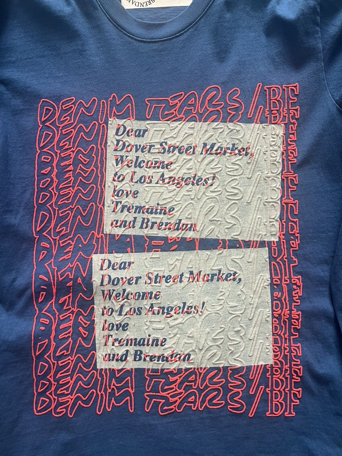 DENIM TEARS Brendan Fowler Dover Street Los Angeles Long Sleeve T-Shirt Size US S / EU 44-46 / 1 - 4 Thumbnail