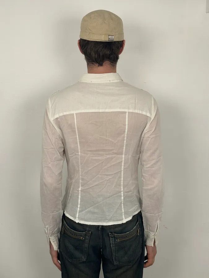 Marithe + Francois Girbaud 2000s Marithé + François Girbaud Stars White Shirt Size US S / EU 44-46 / 1 - 3 Thumbnail