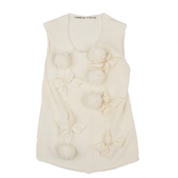 Comme des Garcons Comme Des Garcons size F Beige Retro Fur Ball Top Size M / US 6-8 / IT 42-44 - 2 Thumbnail