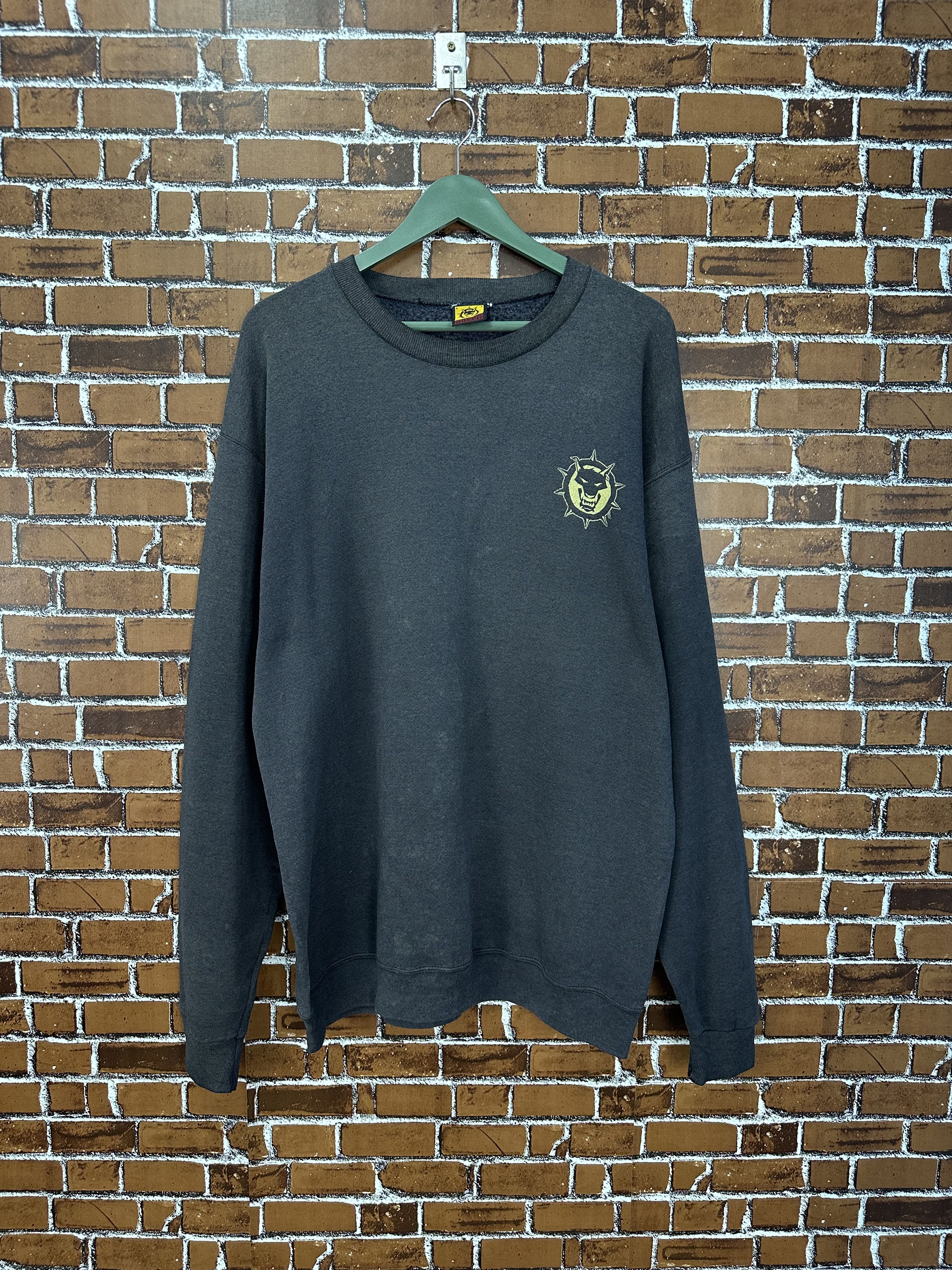 Vintage Vintage 90s Sunfaded Cross Breed Giant Crewneck Z481 Size US XL / EU 56 / 4 - 3 Thumbnail