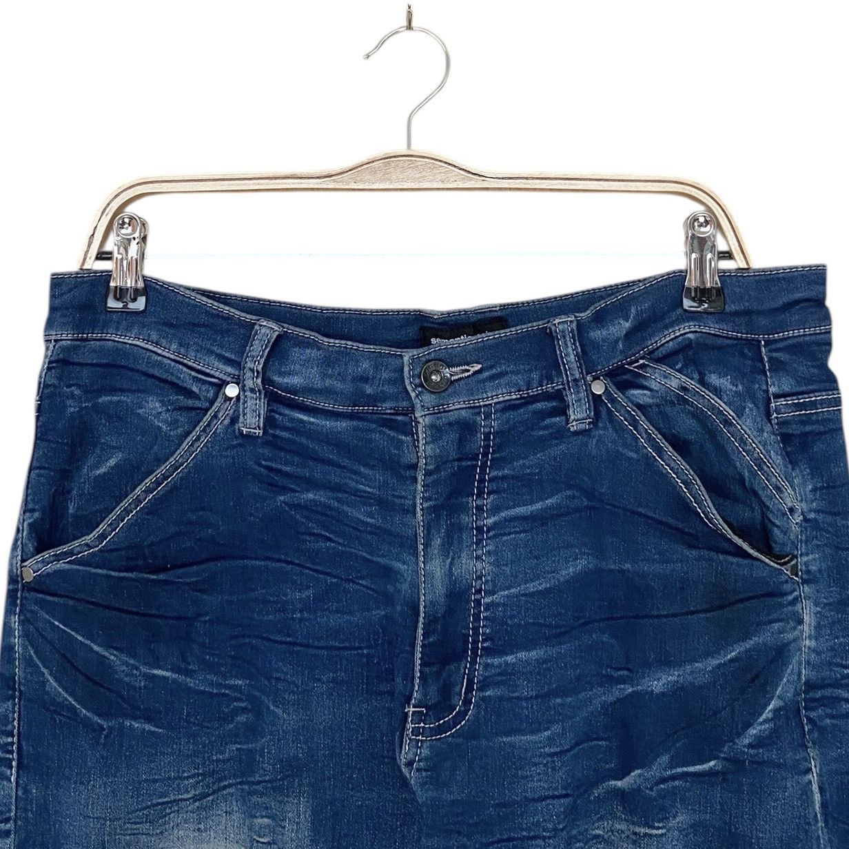 Japanese Brand × Vintage × semanticdesign Vintage Japanese Brand Semantic Design Jeans 2000s Size US 33 - 3 Thumbnail