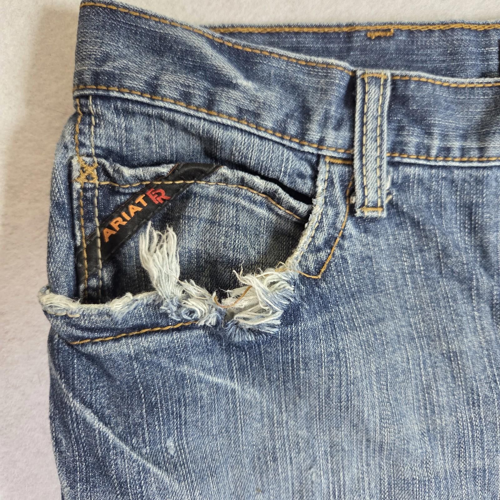 Ariat Ariat FR Low Rise M4 Boot Jeans Men’s 35x32 Pockets Flawed Size US 35 - 4 Thumbnail