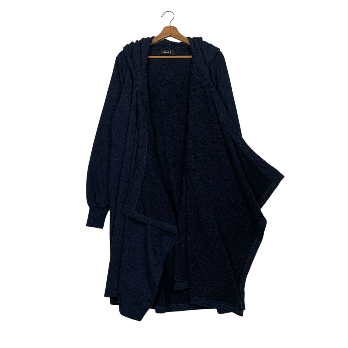 Zucca Zucca Buttonless Hooded Overcoat Size M / US 6-8 / IT 42-44 - 11 Thumbnail