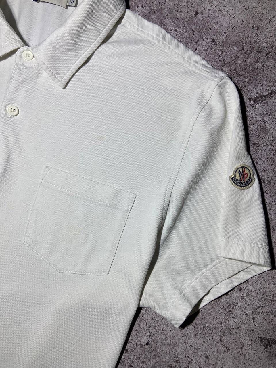 Moncler Men’s Moncler white polo T-shirt premium cotton Size XL Size US XL / EU 56 / 4 - 4 Thumbnail
