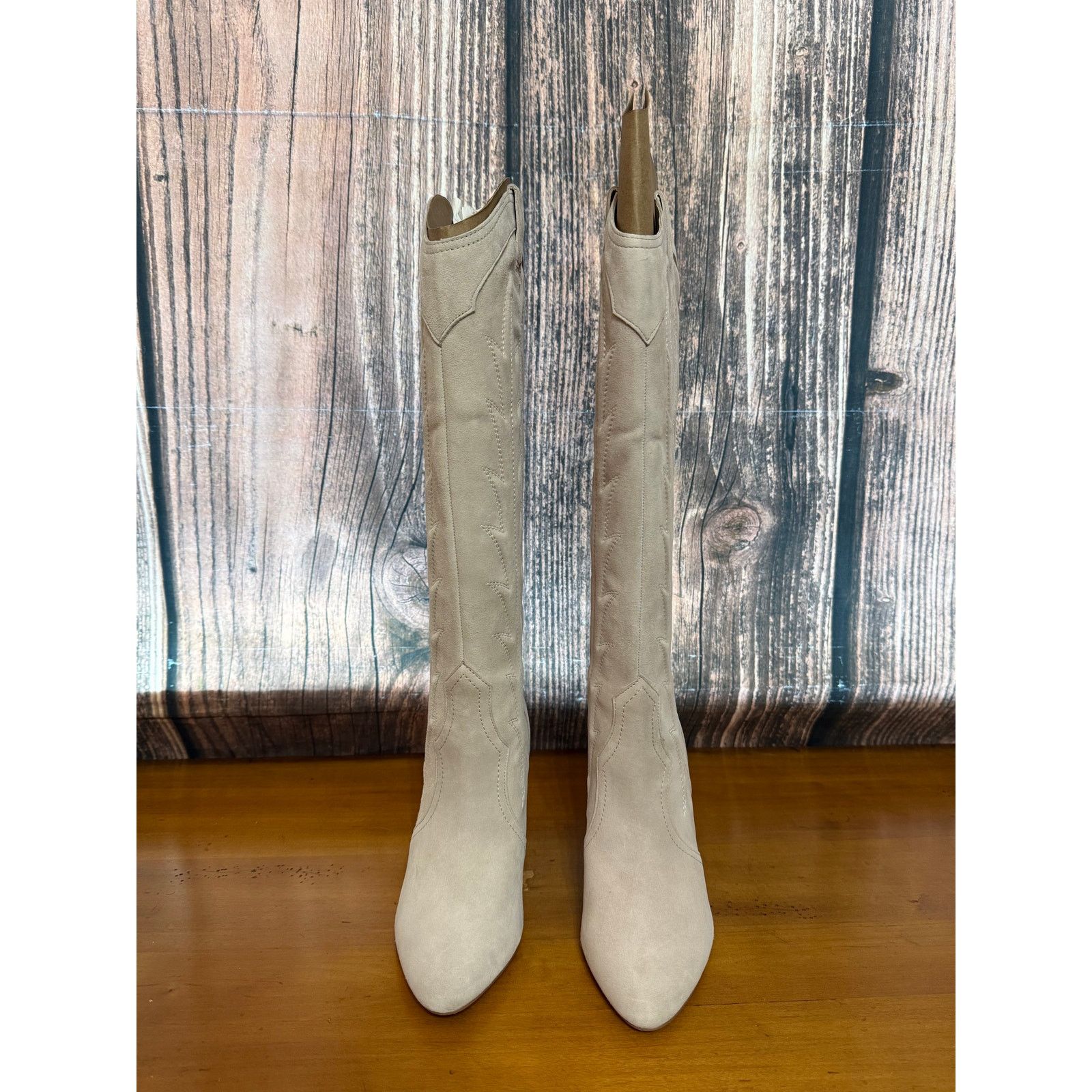 Marc Fisher Marc Fisher Women's Taupe Knee High Western Boots Size 7 Size US 7 / IT 37 - 6 Thumbnail