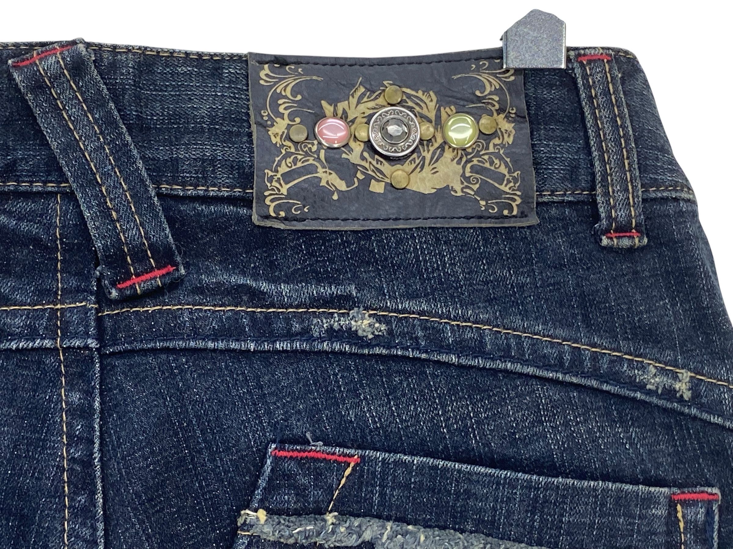 Japanese Brand Oririn Jeans Flare Jeans Punk Grunge Jeans Size 28" / US 6 / IT 42 - 9 Thumbnail