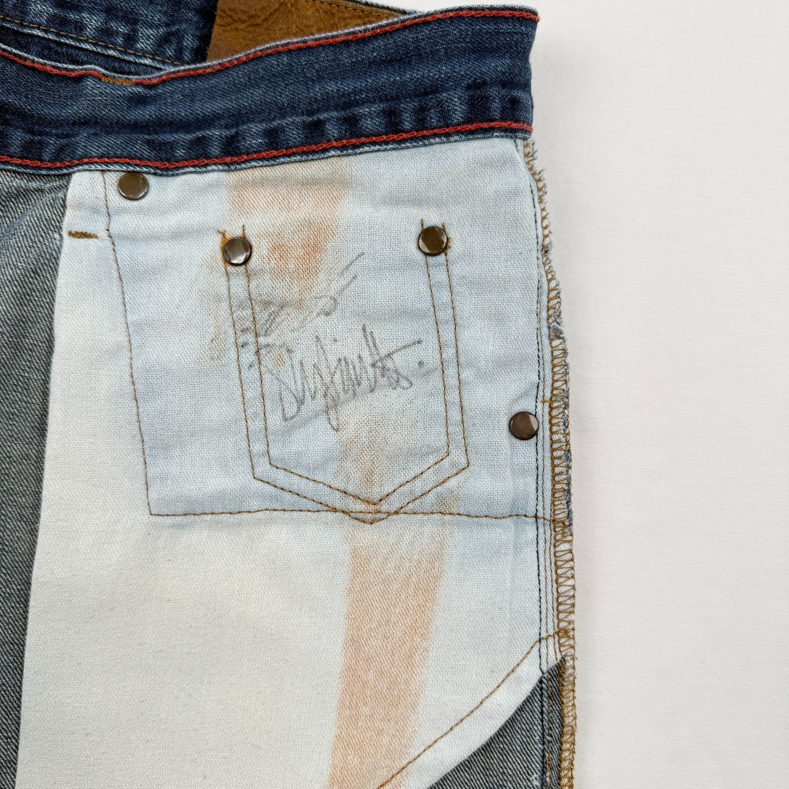 Raleigh Denim Raleigh Denim Straight Selvedge Jeans 33 Made in USA Size 33" - 15 Thumbnail