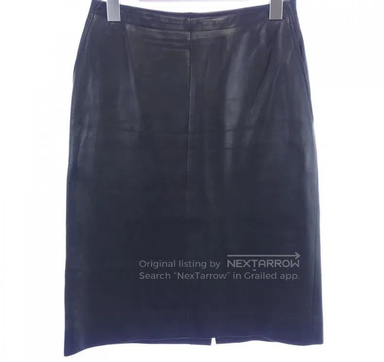 Hermes Hermes Leather skirt Size 25" / US 0 / IT 36 - 1 Thumbnail