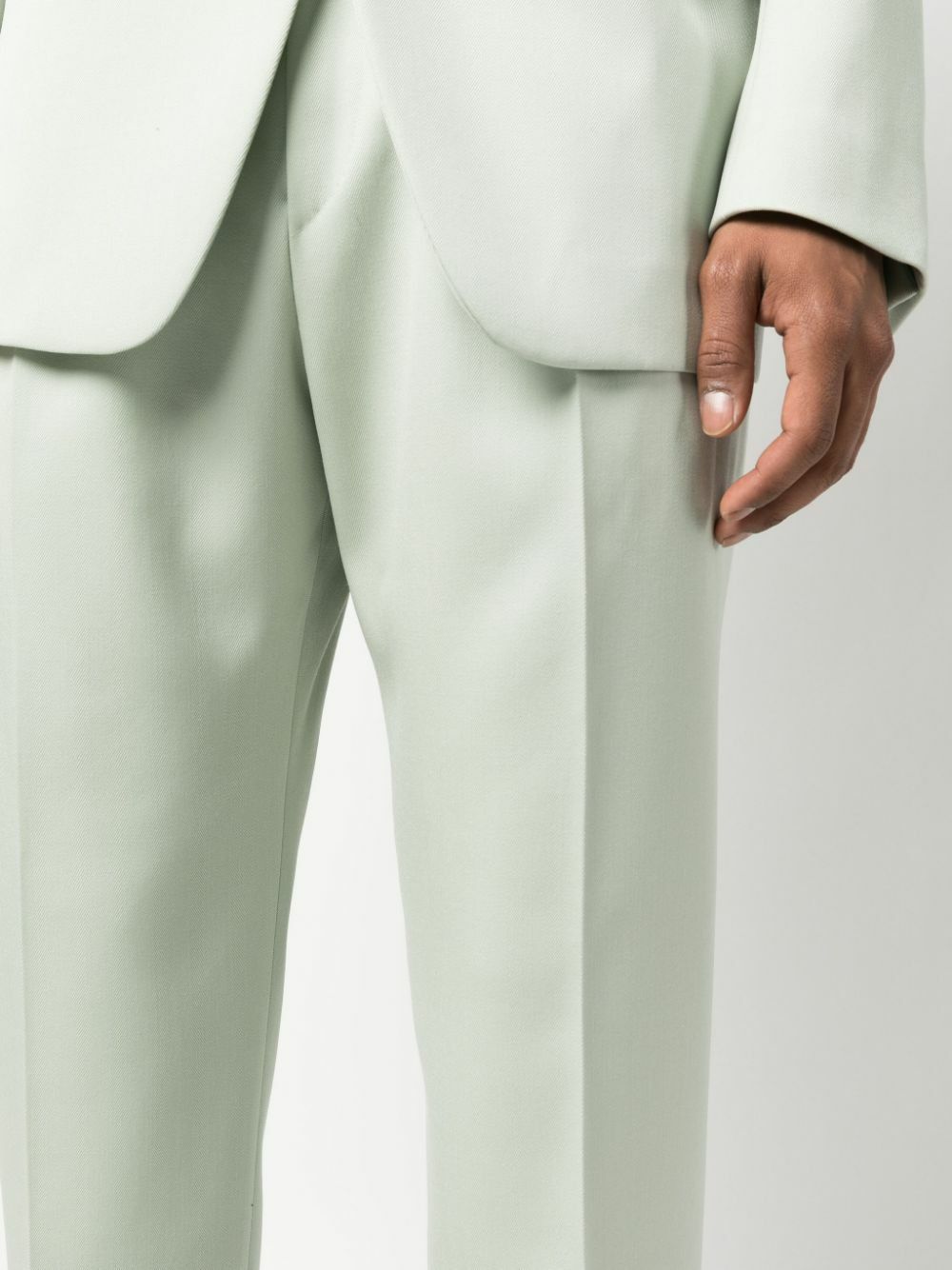 Lanvin o1y0125 Casual Pant in Light Green Size US 34 / EU 50 - 4 Thumbnail