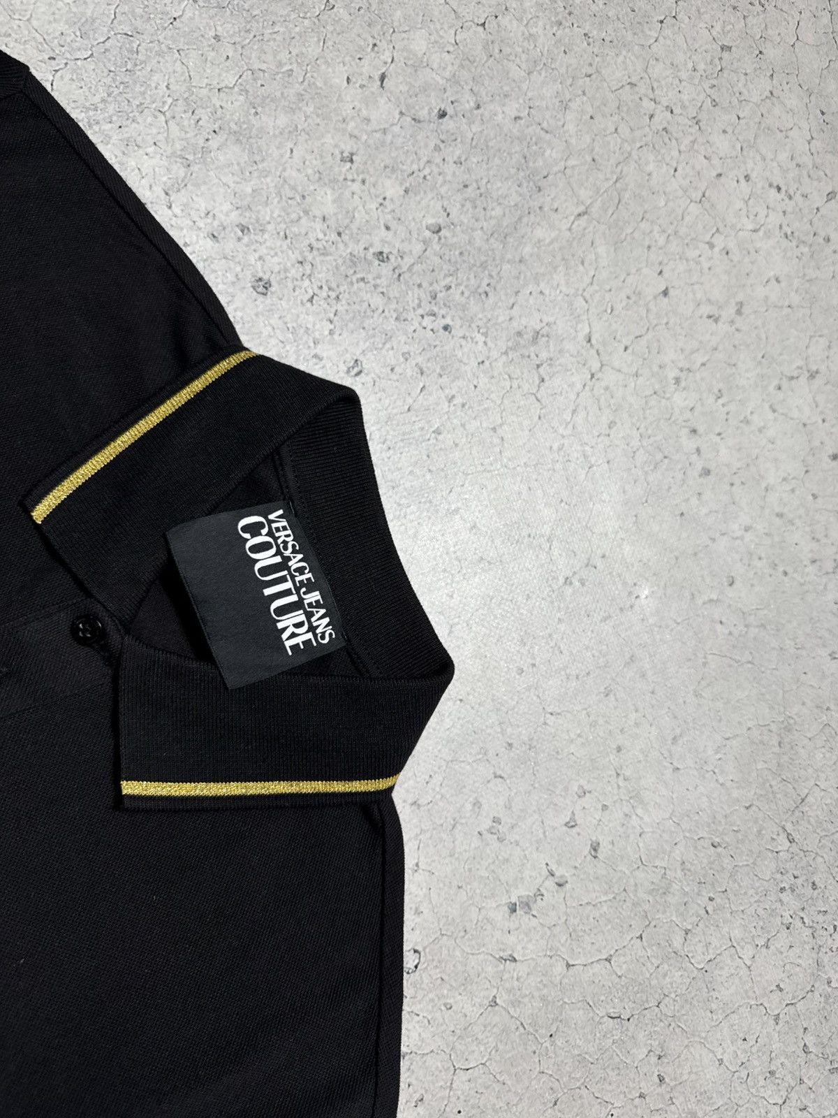 Versace Jeans Couture Versace Jeans Couture Luxury Black Polo Shirt Size M Size US M / EU 48-50 / 2 - 7 Thumbnail