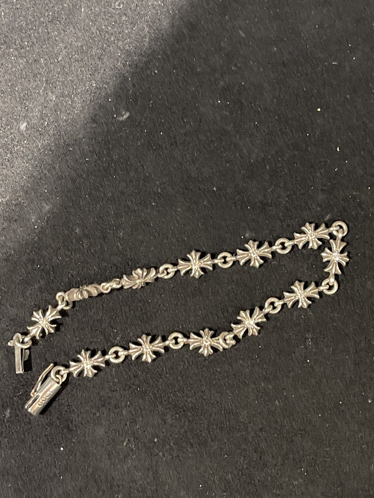 Chrome Hearts Chrome Hearts Silver Diamonds Tiny E Bracelet Size ONE SIZE - 8 Thumbnail